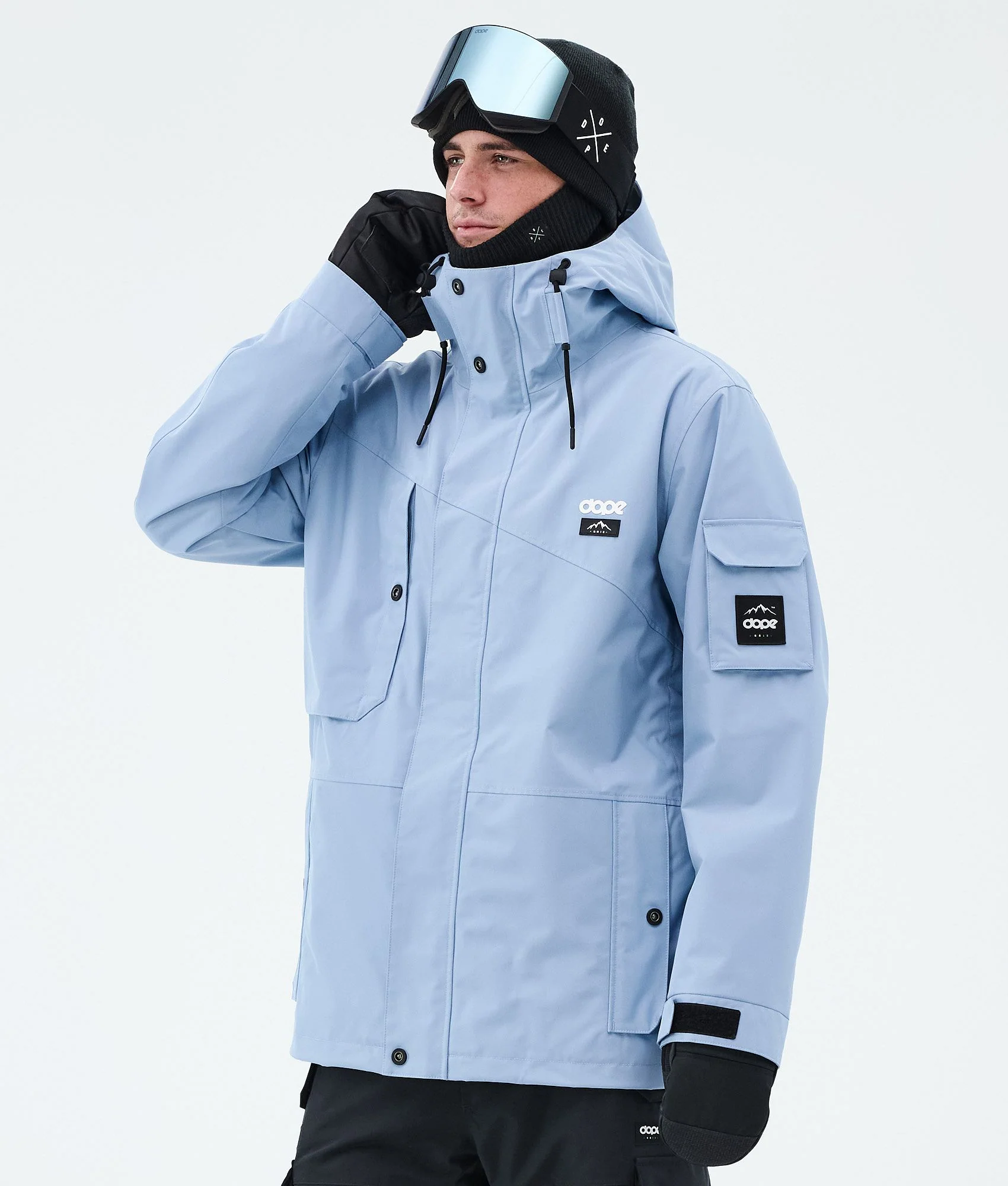 Snowboard Jacket Men Light Blue