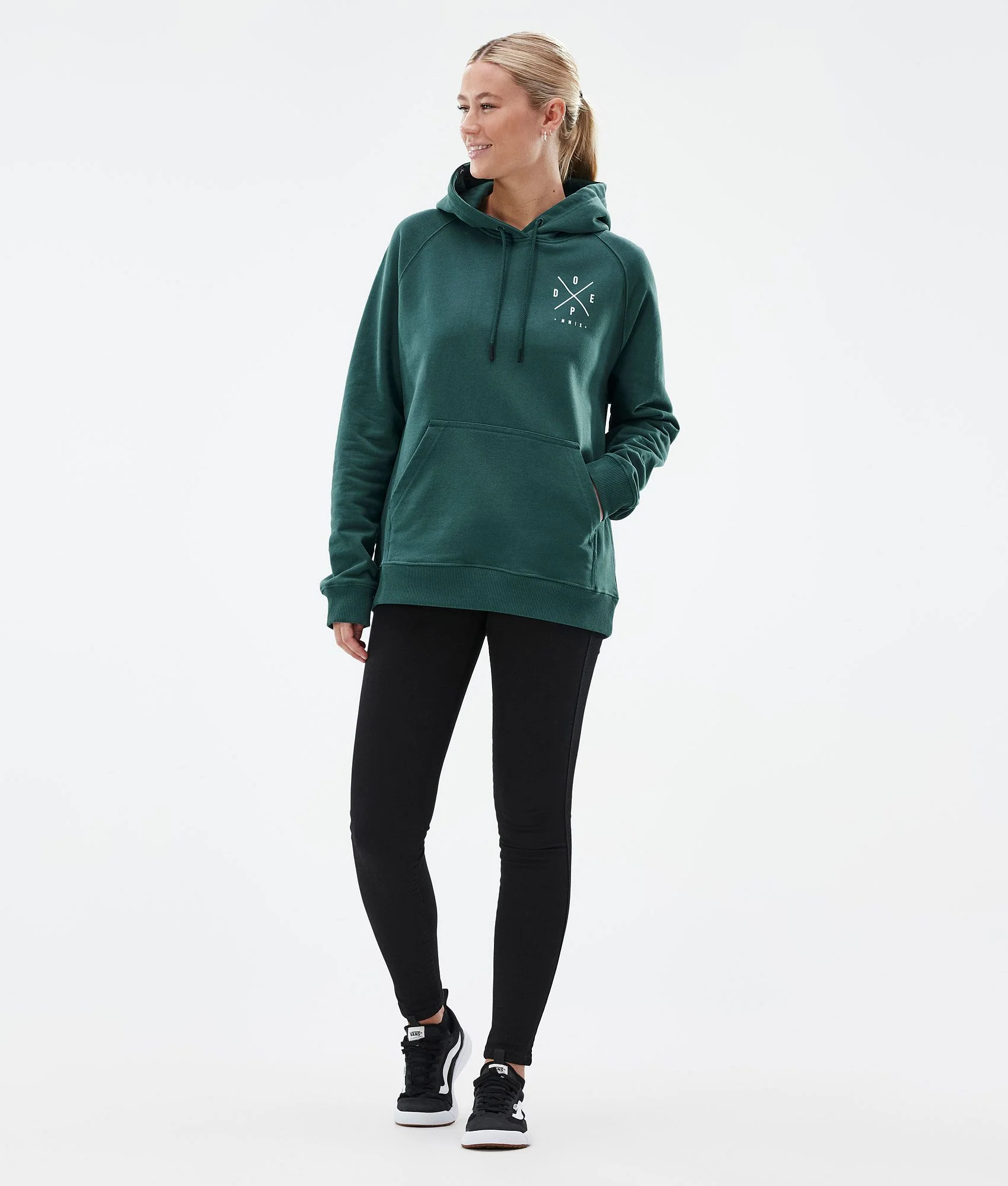 Hoodie Women 2X-Up Bottle Green