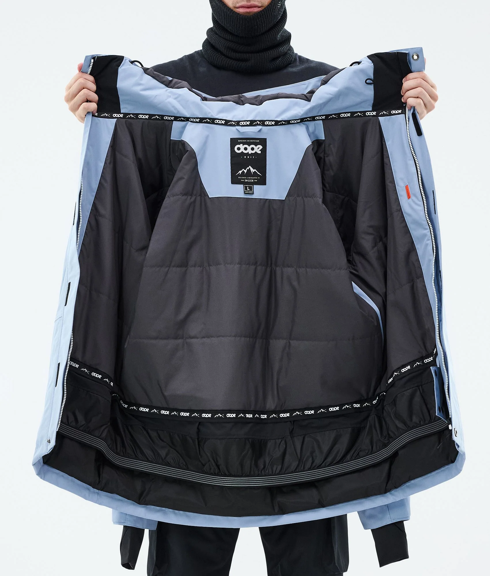 Snowboard Jacket Men Light Blue