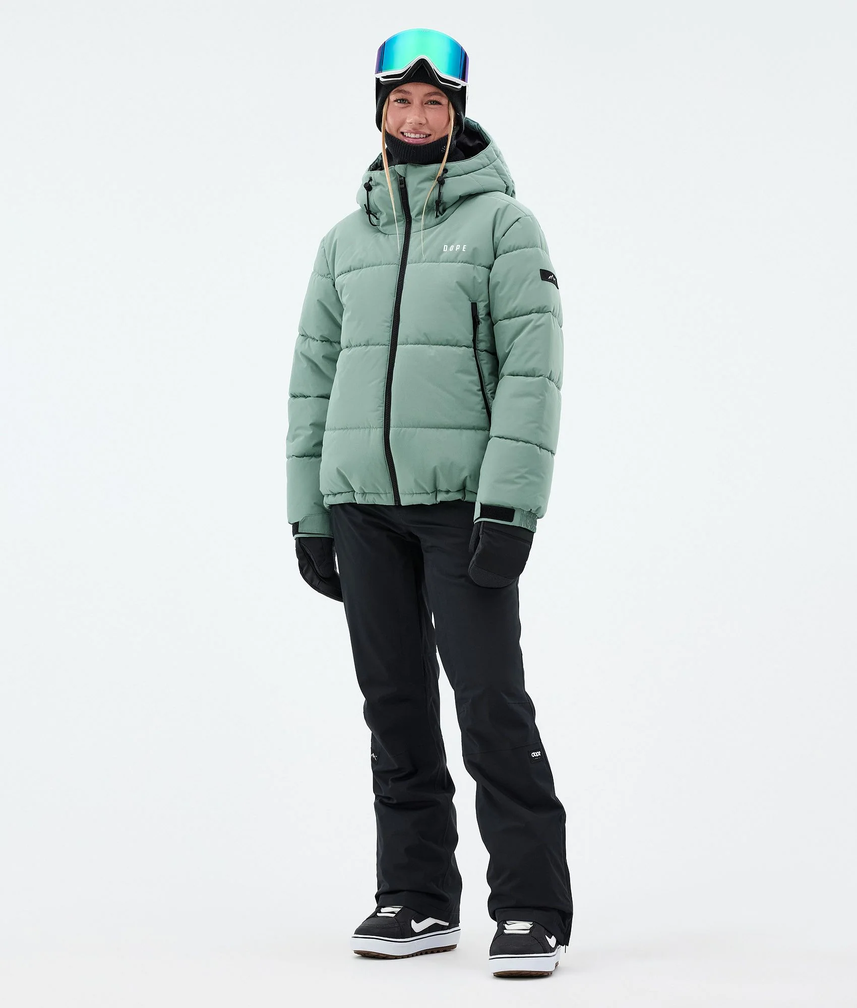 Snowboard Jacket Women Faded Green