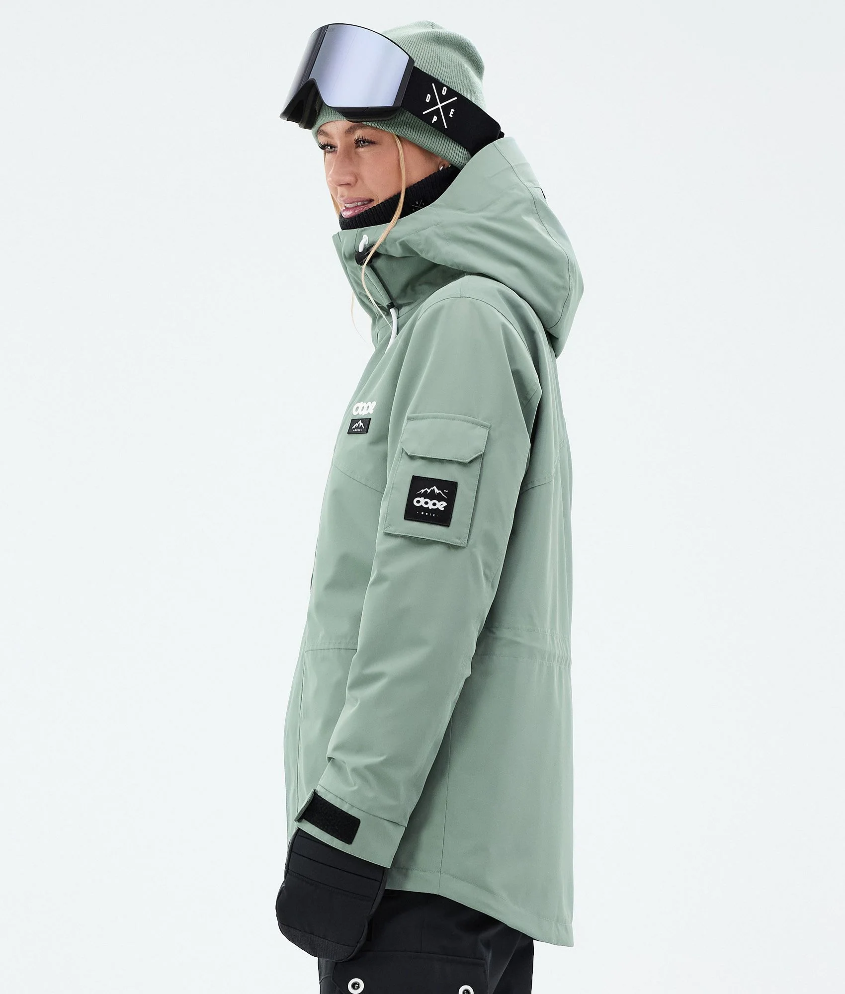Snowboard Jacket Women Faded Green