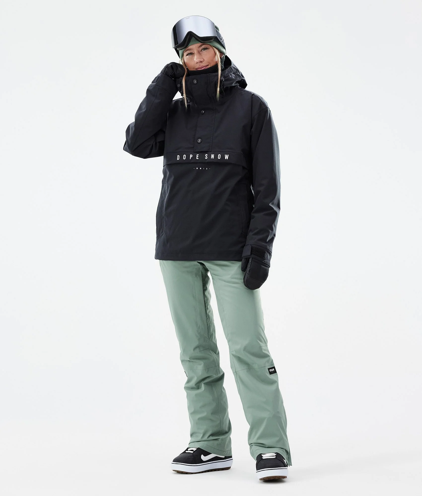 Snowboard Pants Women Faded Green