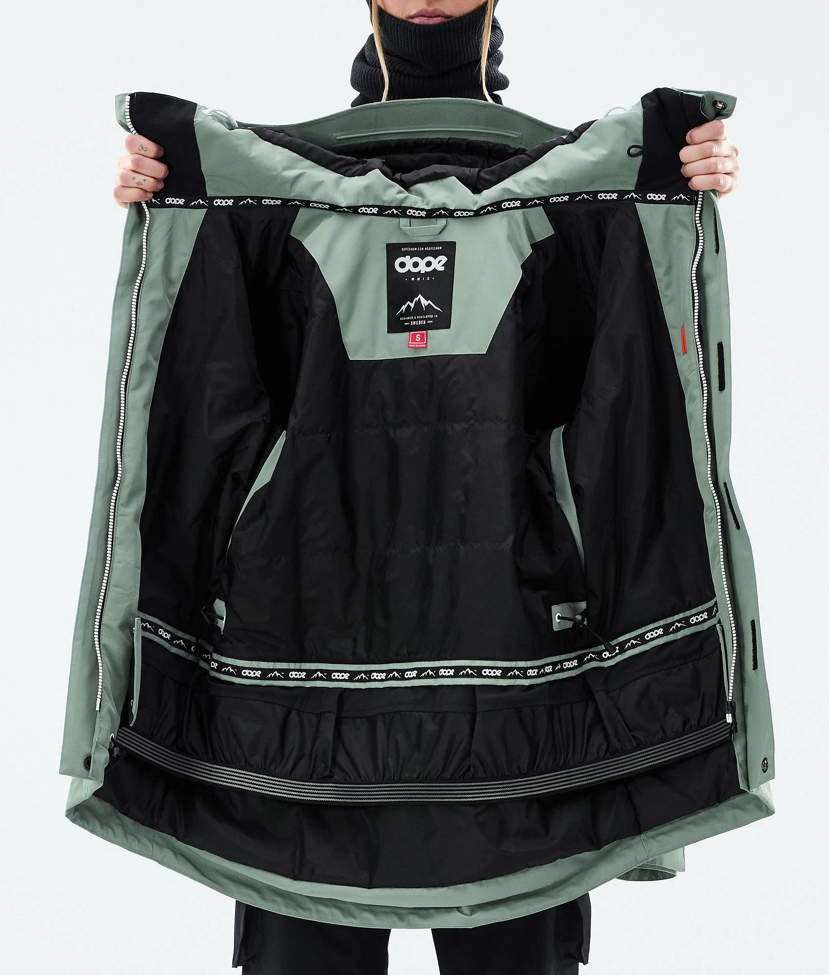 Snowboard Jacket Women Faded Green