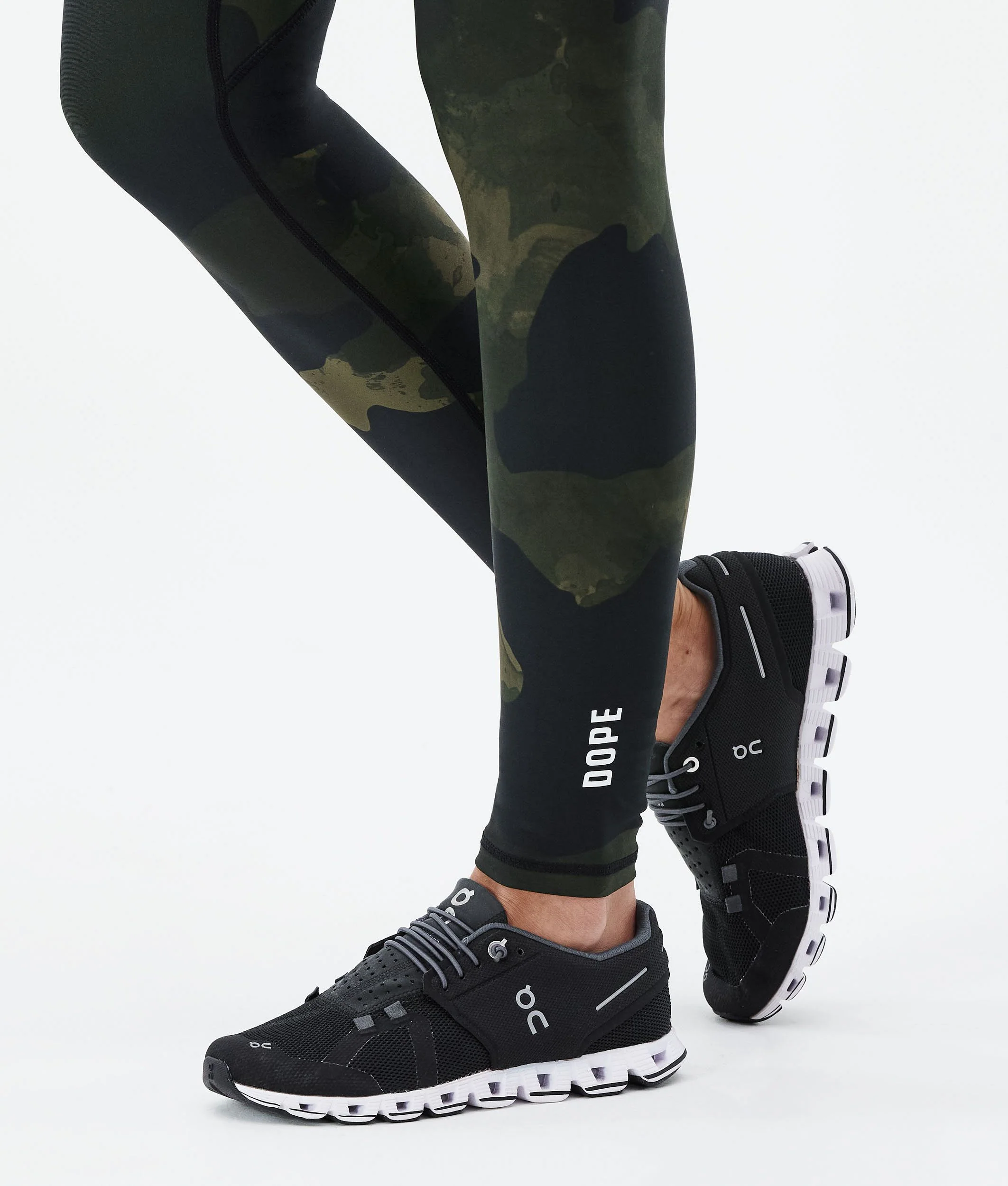 Leggings Women Green Camo
