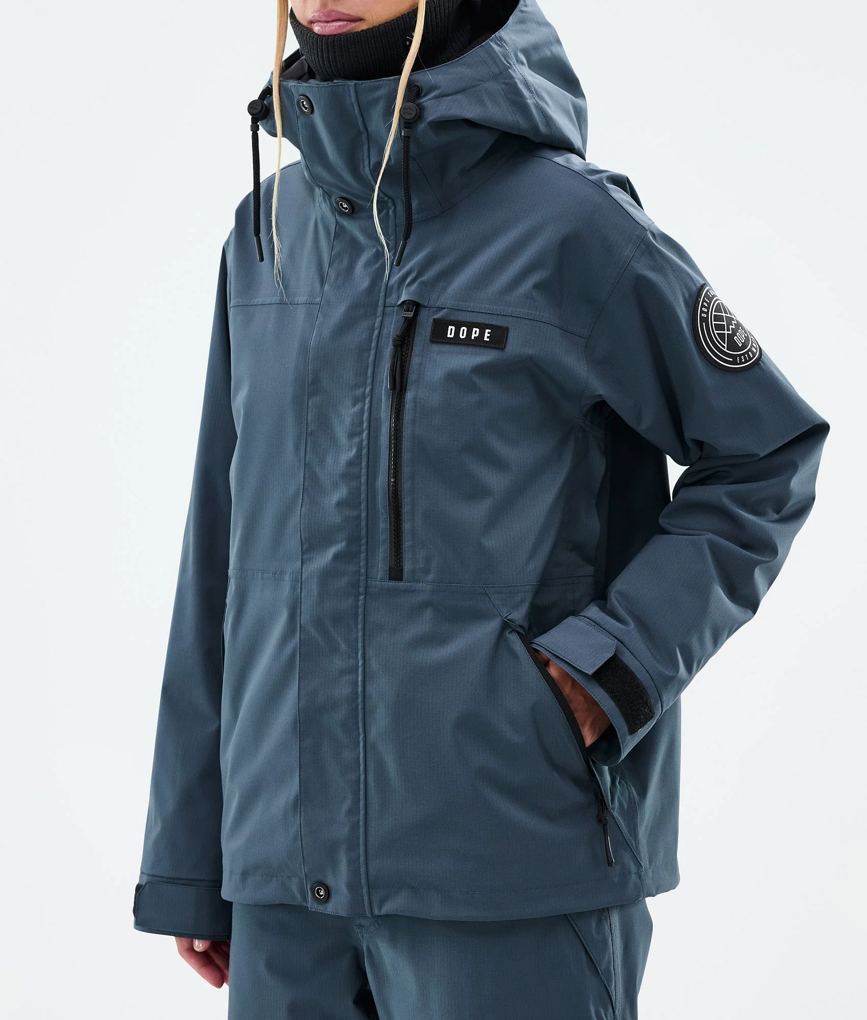 Snowboard Jacket Women Metal Blue