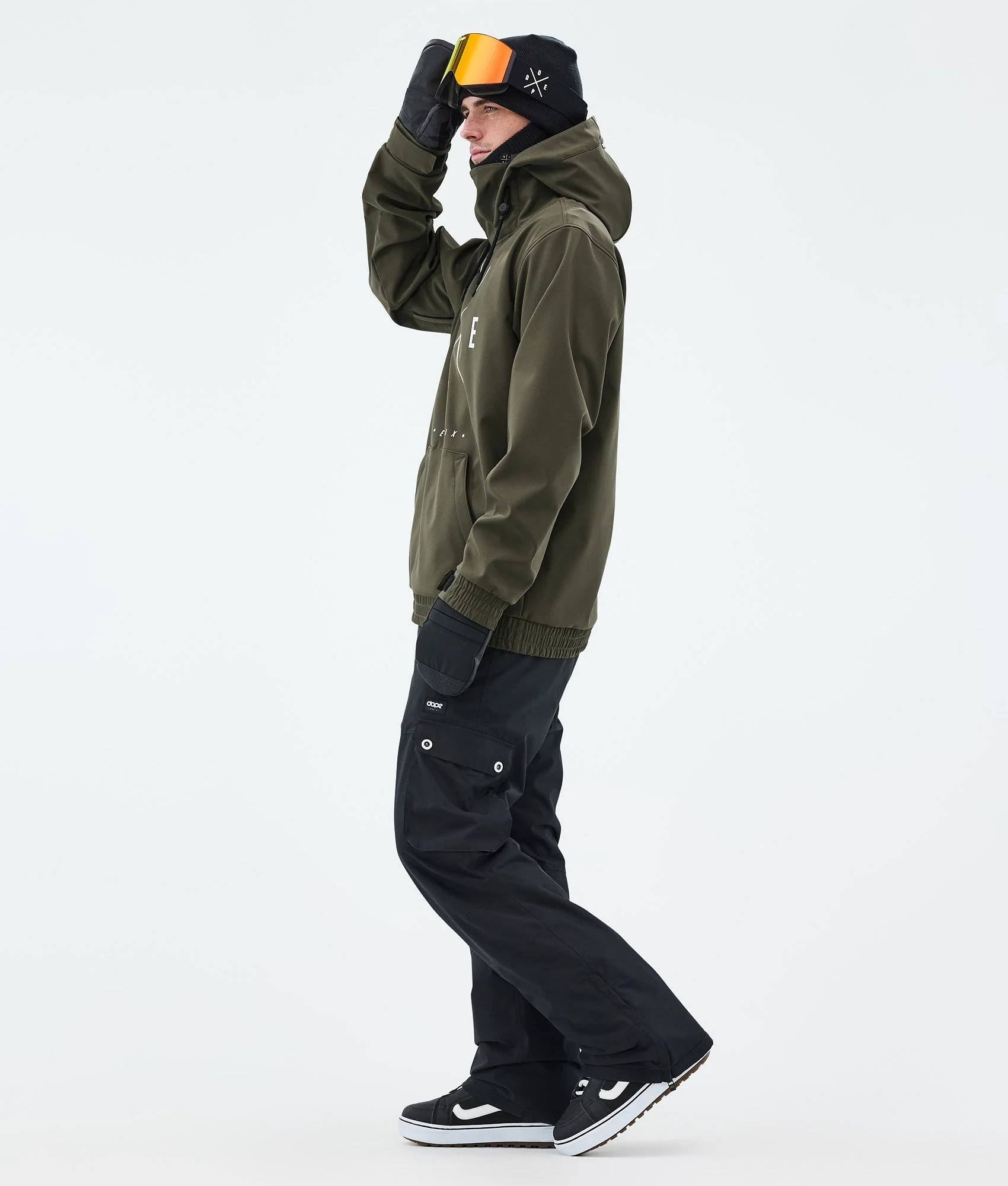 Snowboard Jacket Men 2X-Up Olive Green