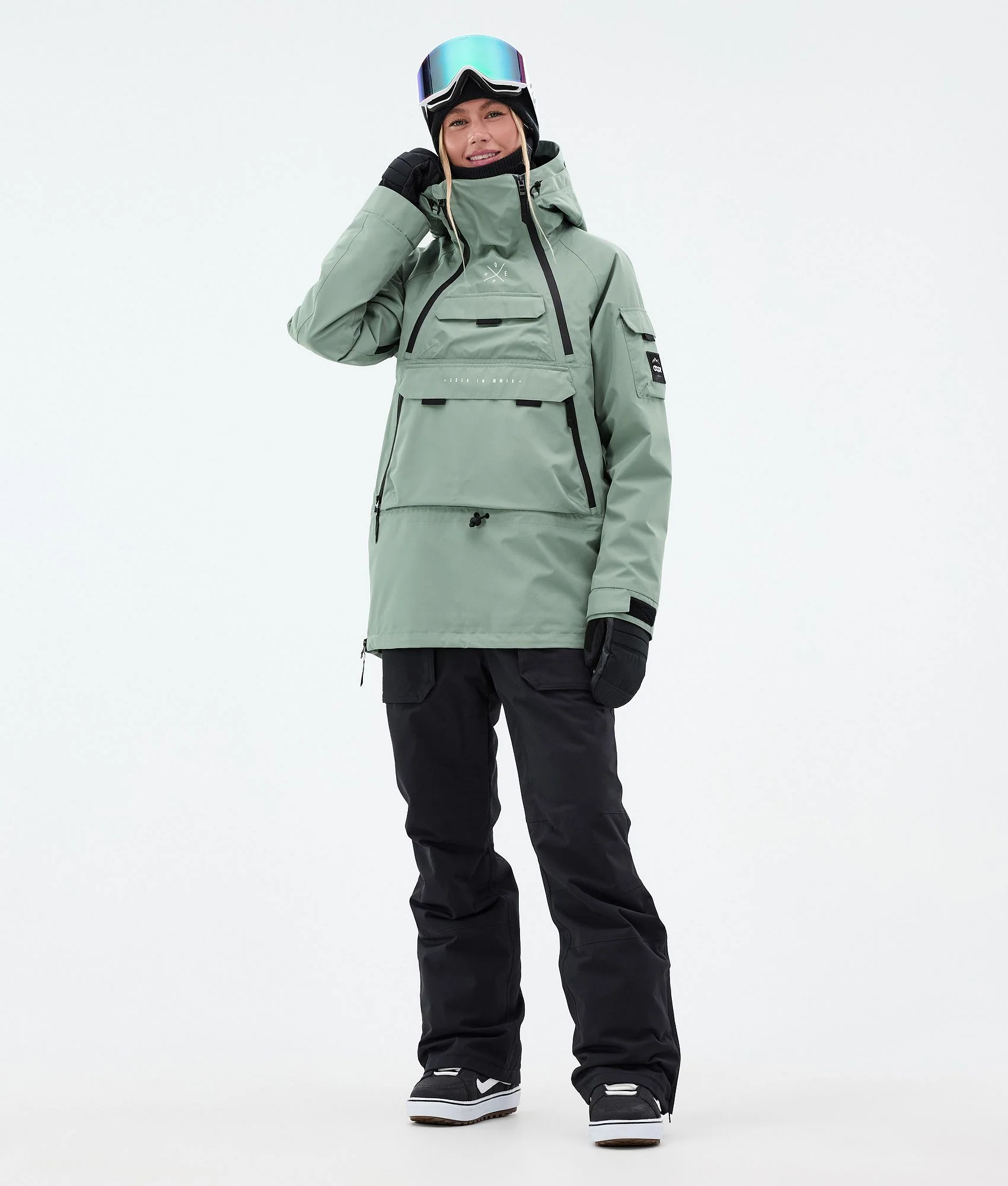 Snowboard Jacket Women Faded Green
