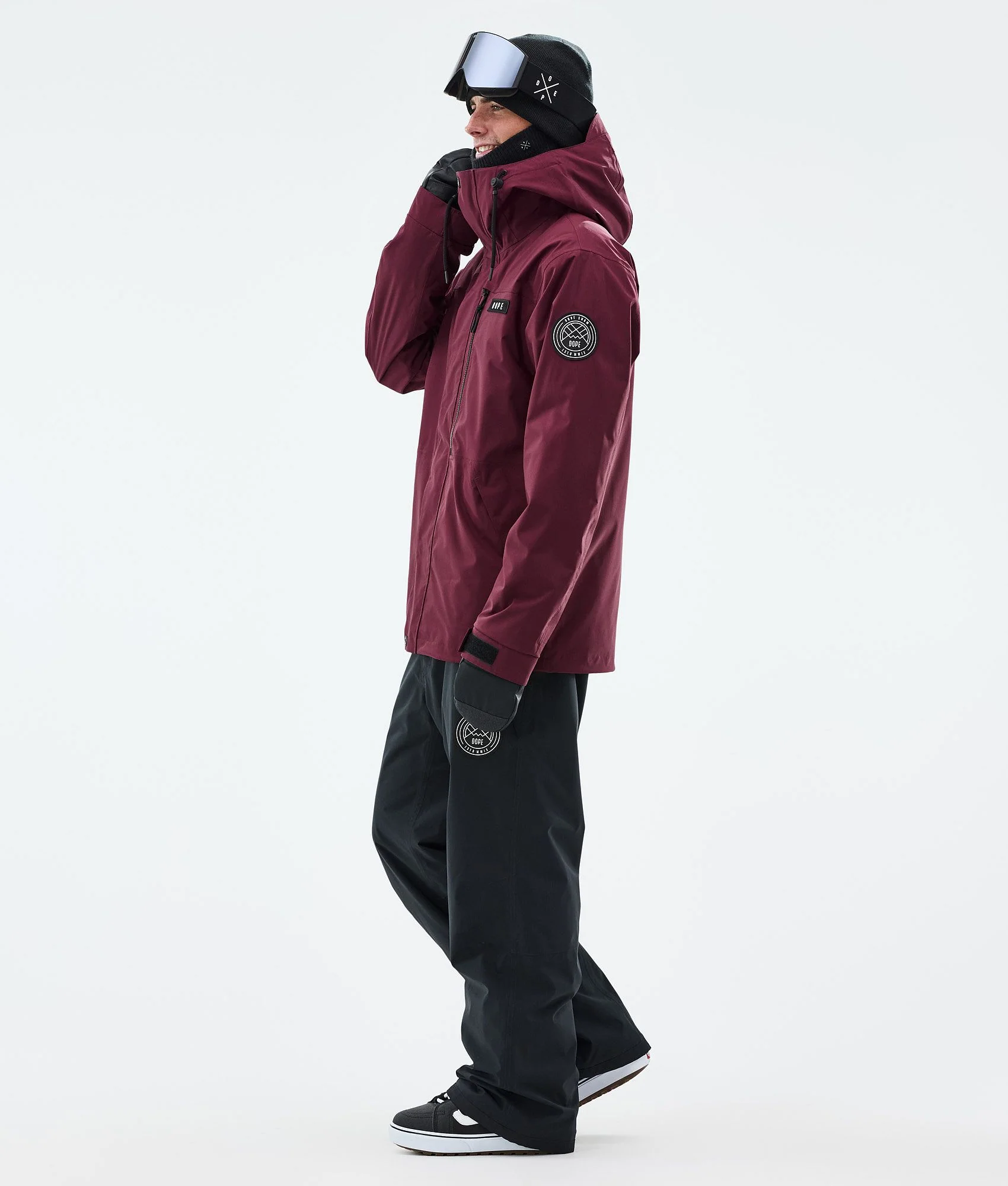 Snowboard Jacket Men Burgundy