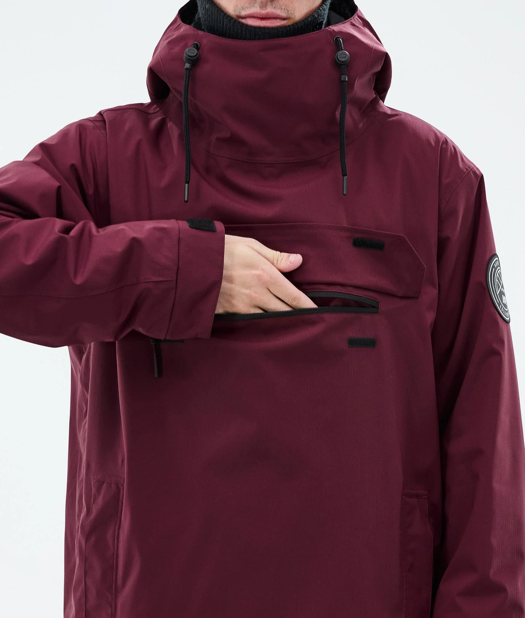 Snowboard Jacket Men Burgundy