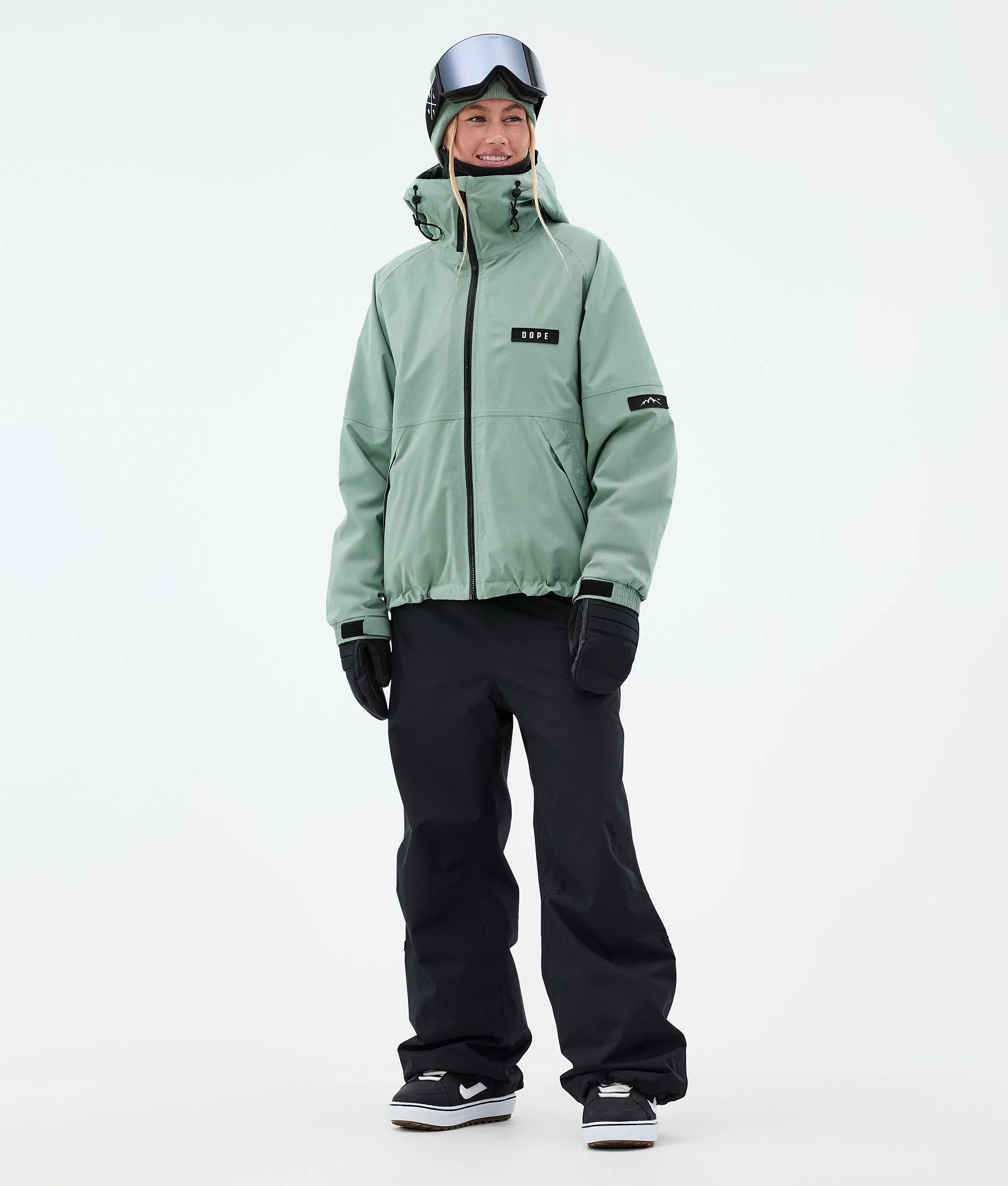 Snowboard Jacket Women Faded Green