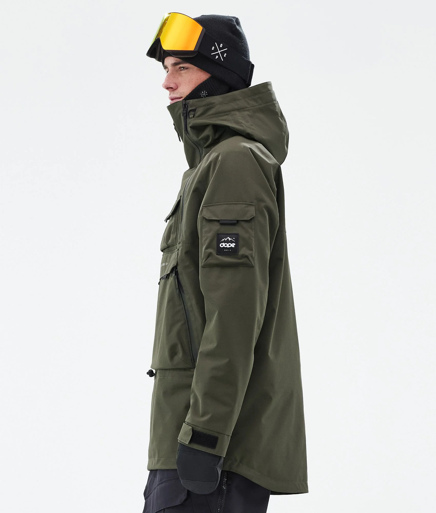 Snowboard Jacket Men Olive Green