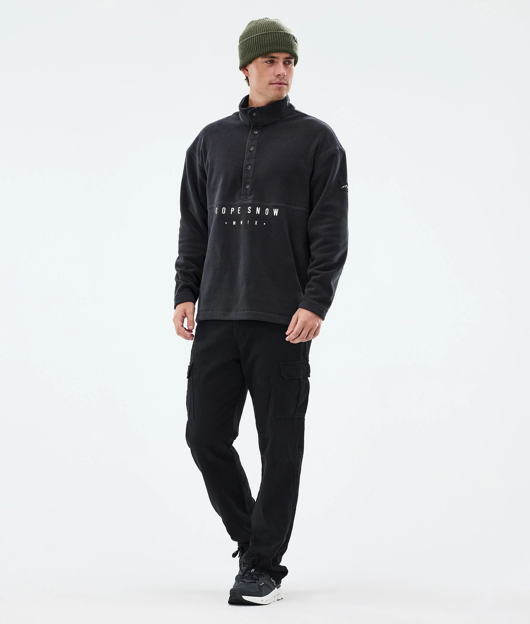 Fleece Sweater Men Black