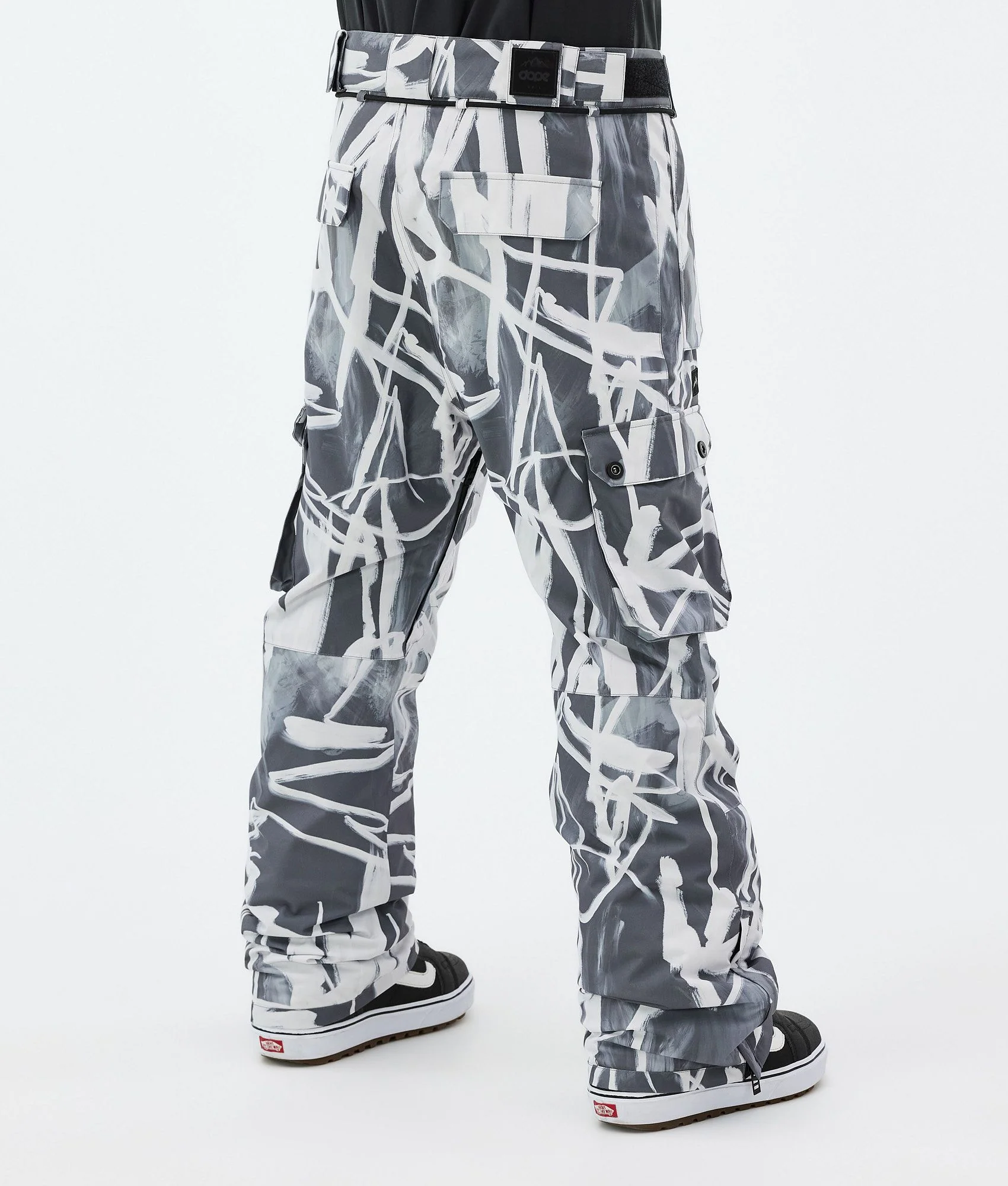 Snowboard Pants Men Scribble Black