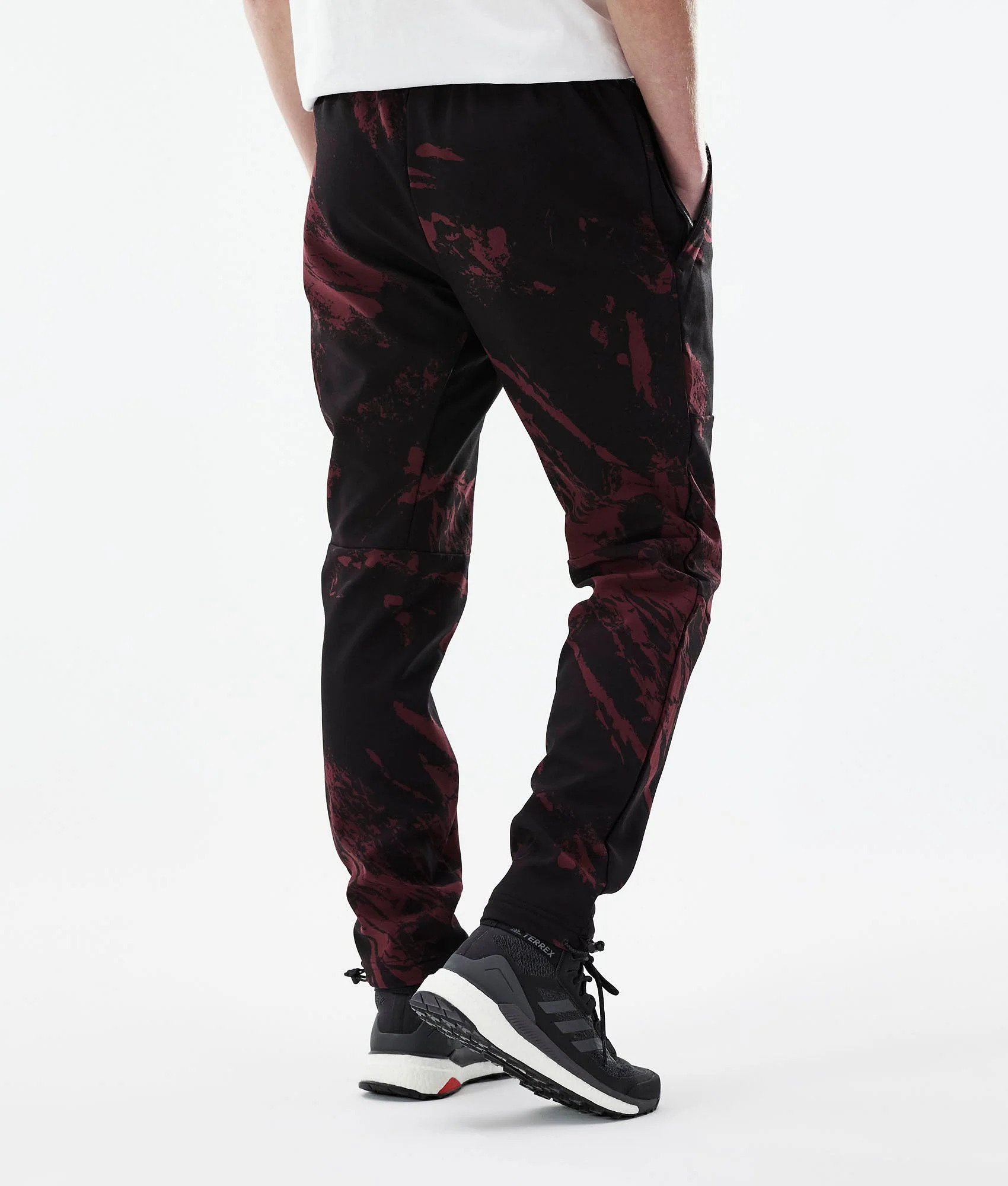 Outdoor Pants Men Paint Burgundy