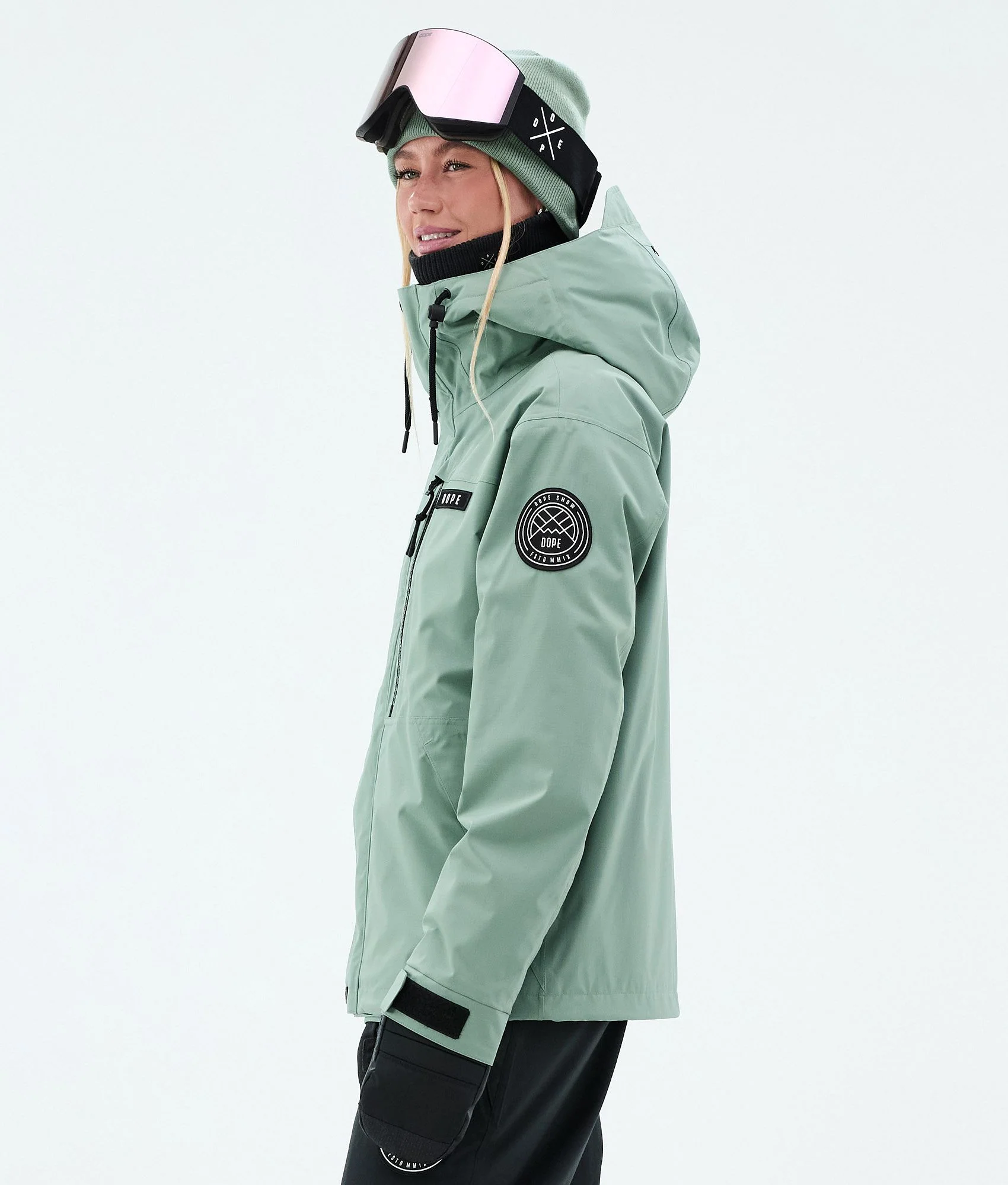 Snowboard Jacket Women Faded Green