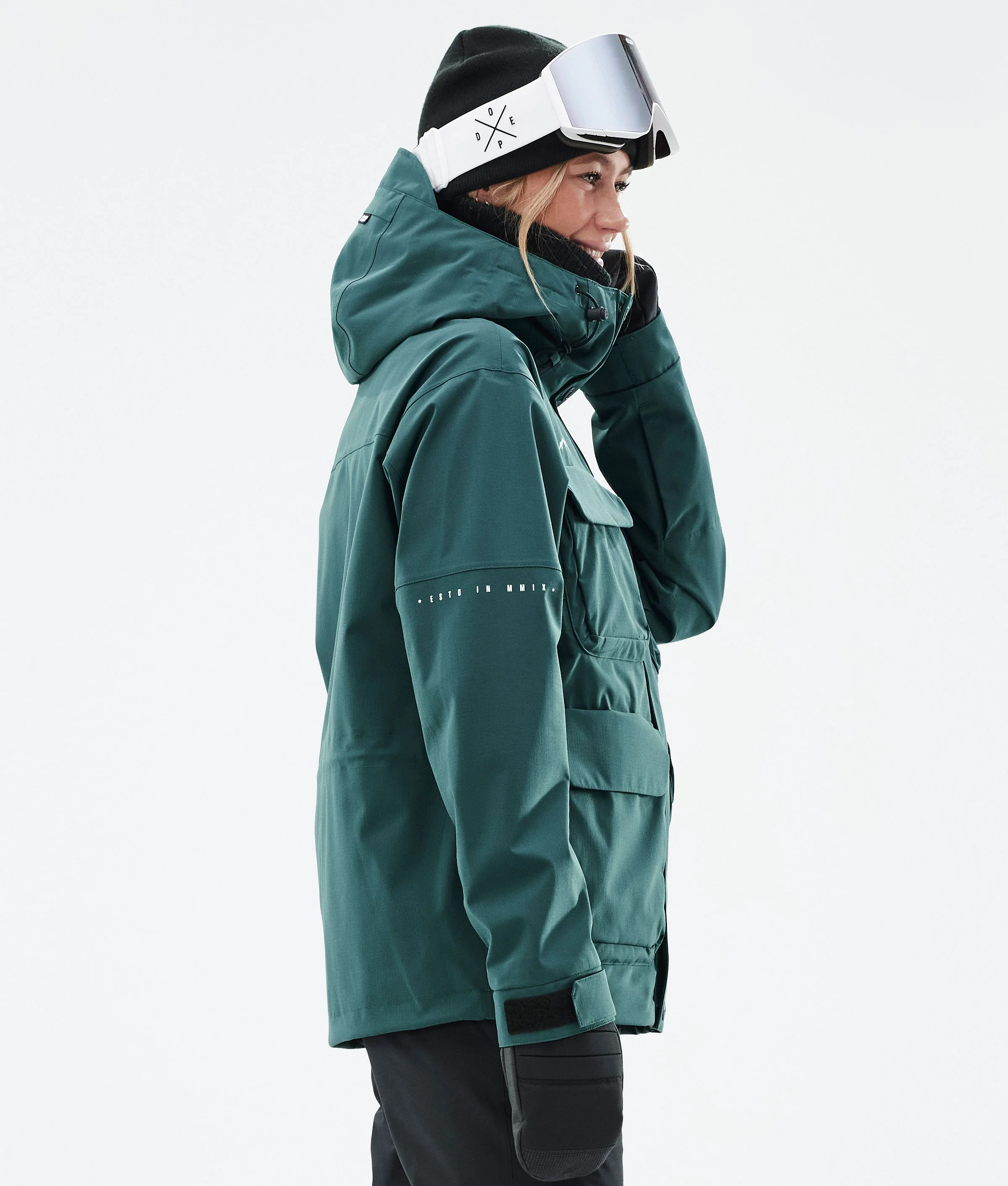 Snowboard Jacket Women Bottle Green