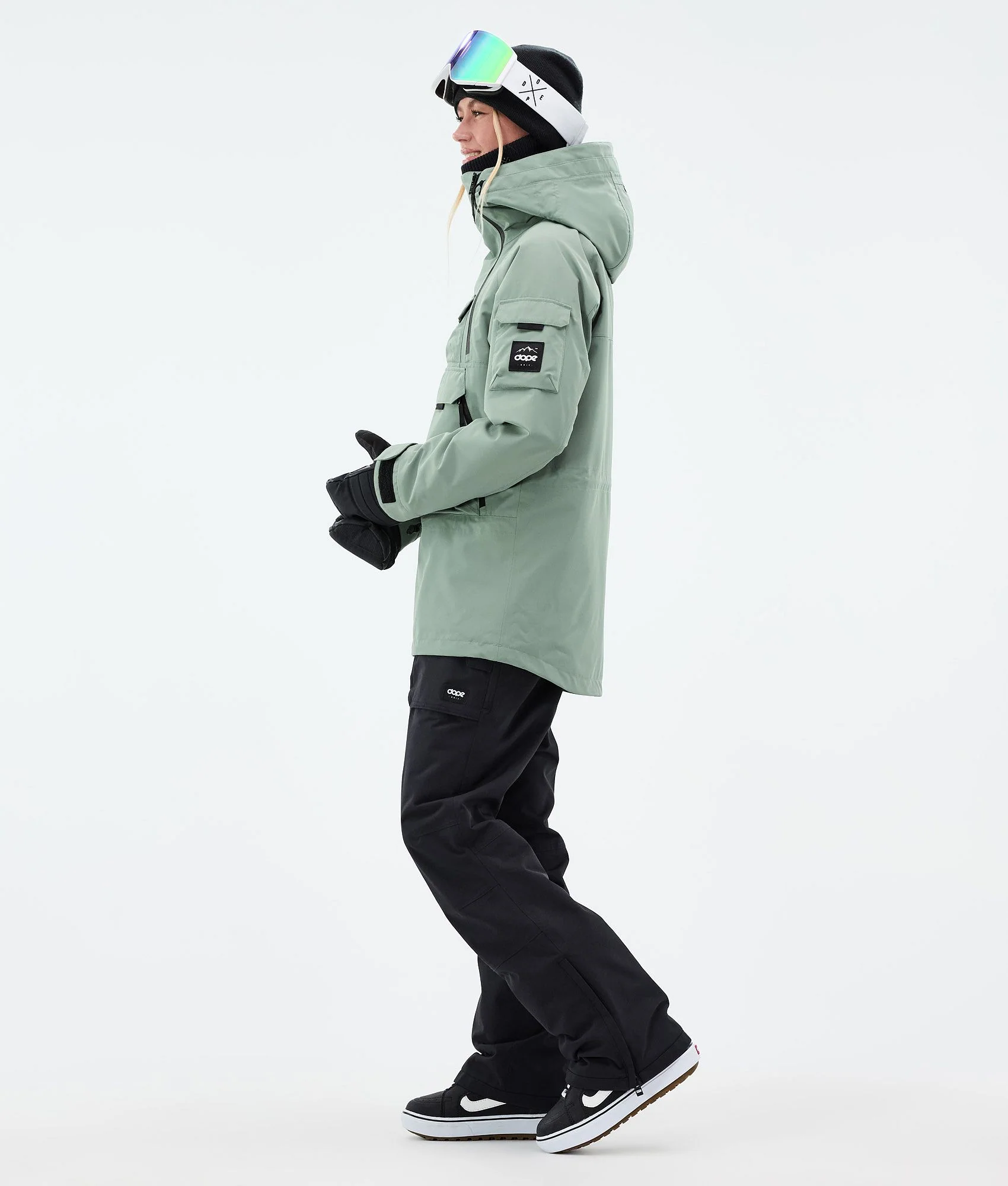 Snowboard Jacket Women Faded Green
