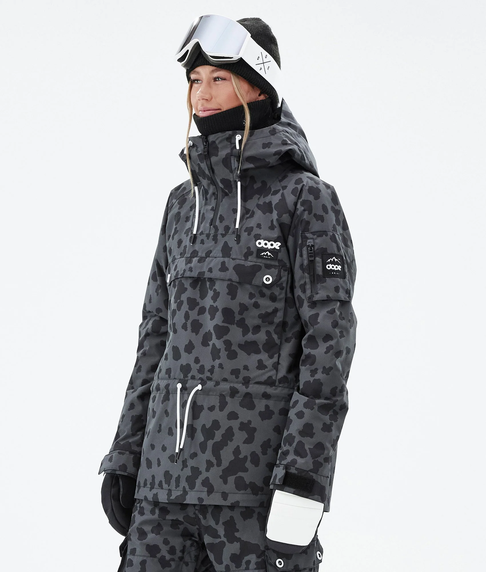 Snowboard Jacket Women Dots Phantom