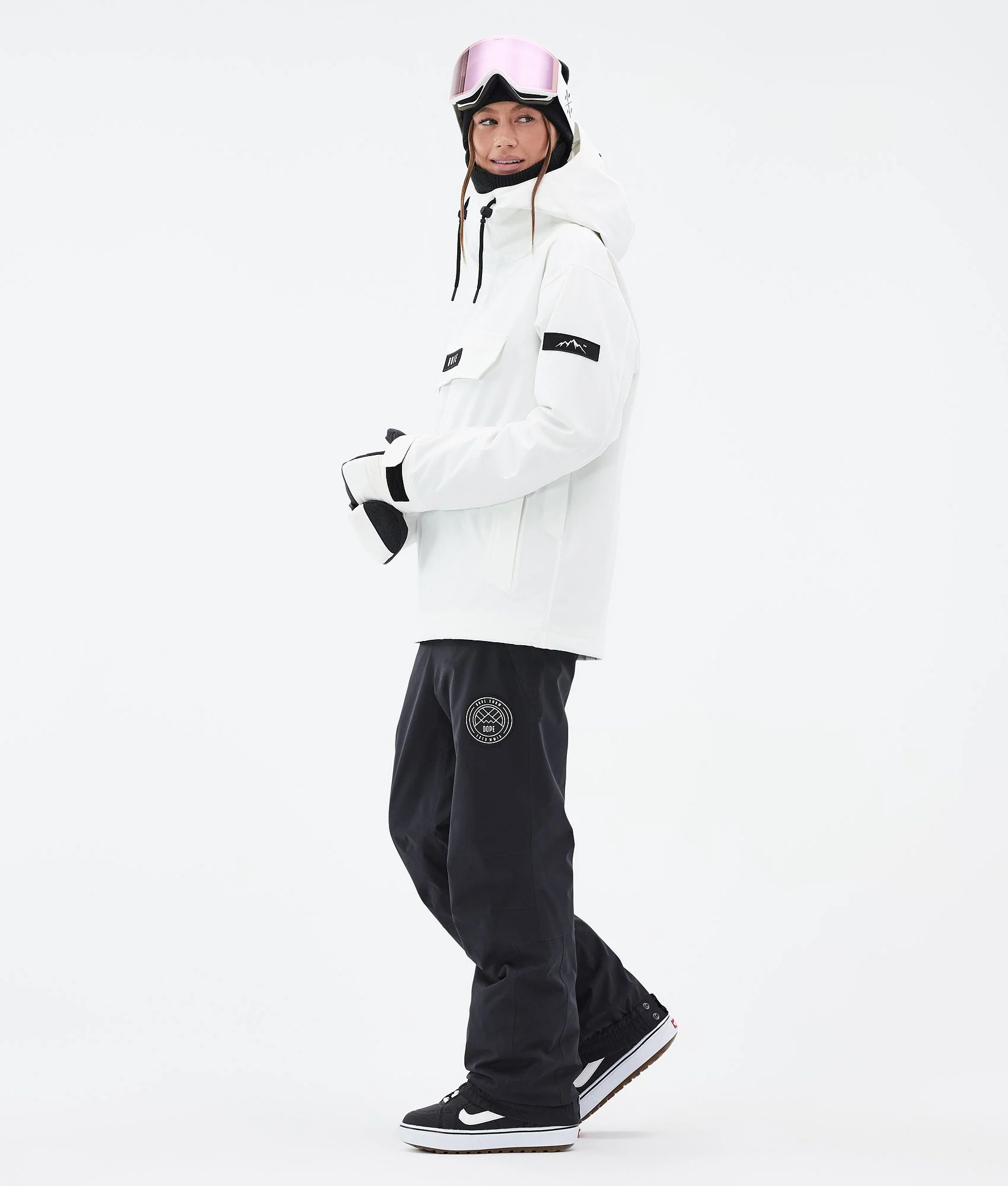Snowboard Jacket Women Portrait Whitish