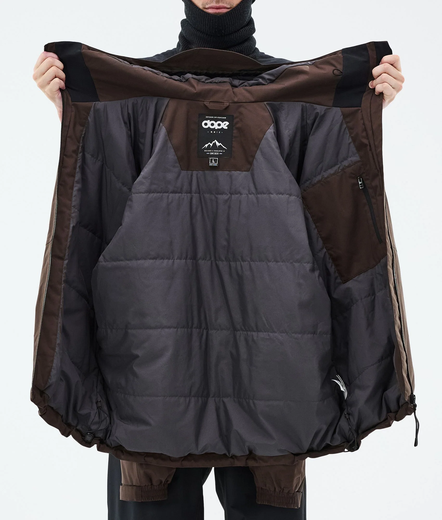 Snowboard Jacket Men Dark Brown