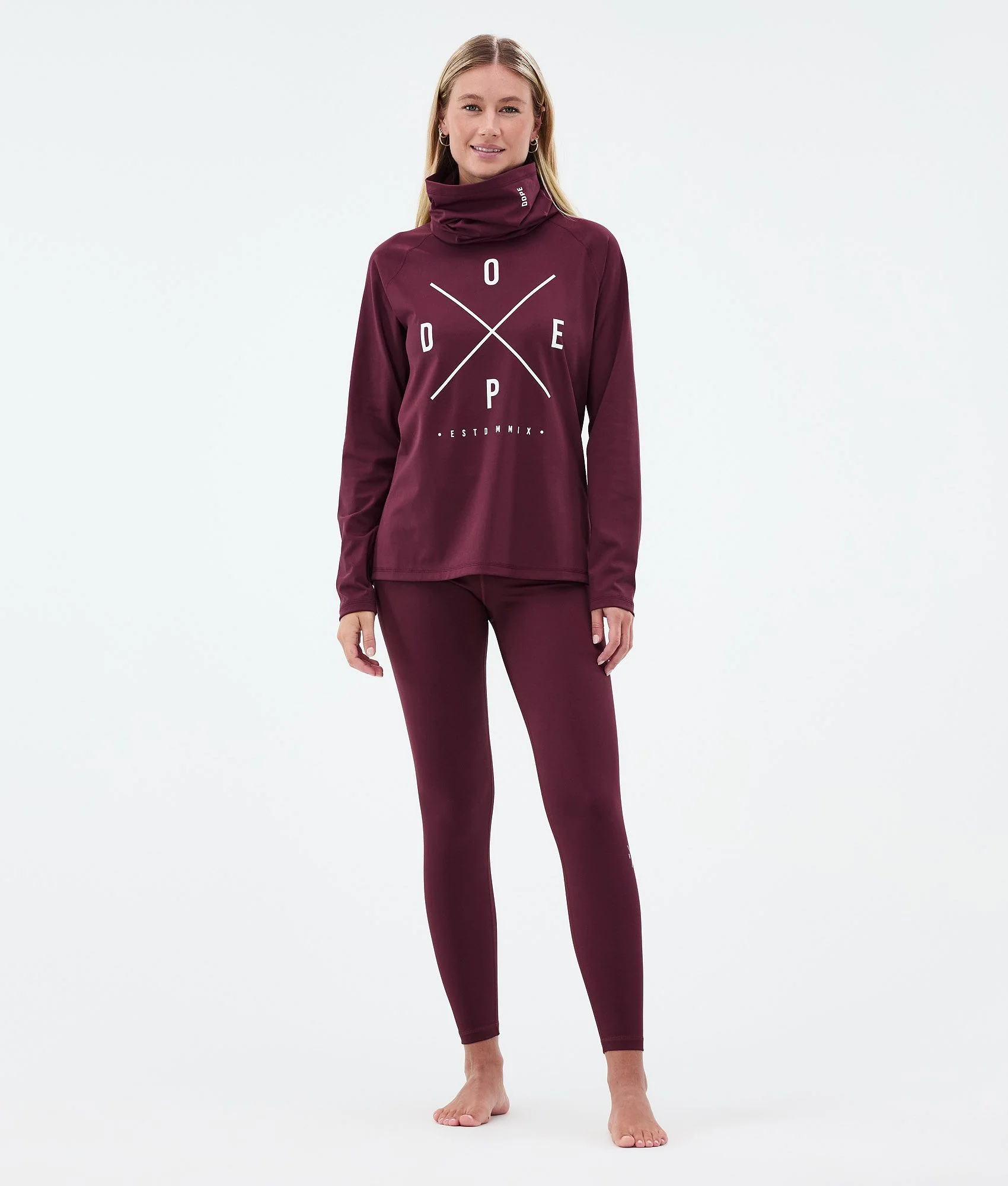 Base Layer Top Women 2X-Up Burgundy