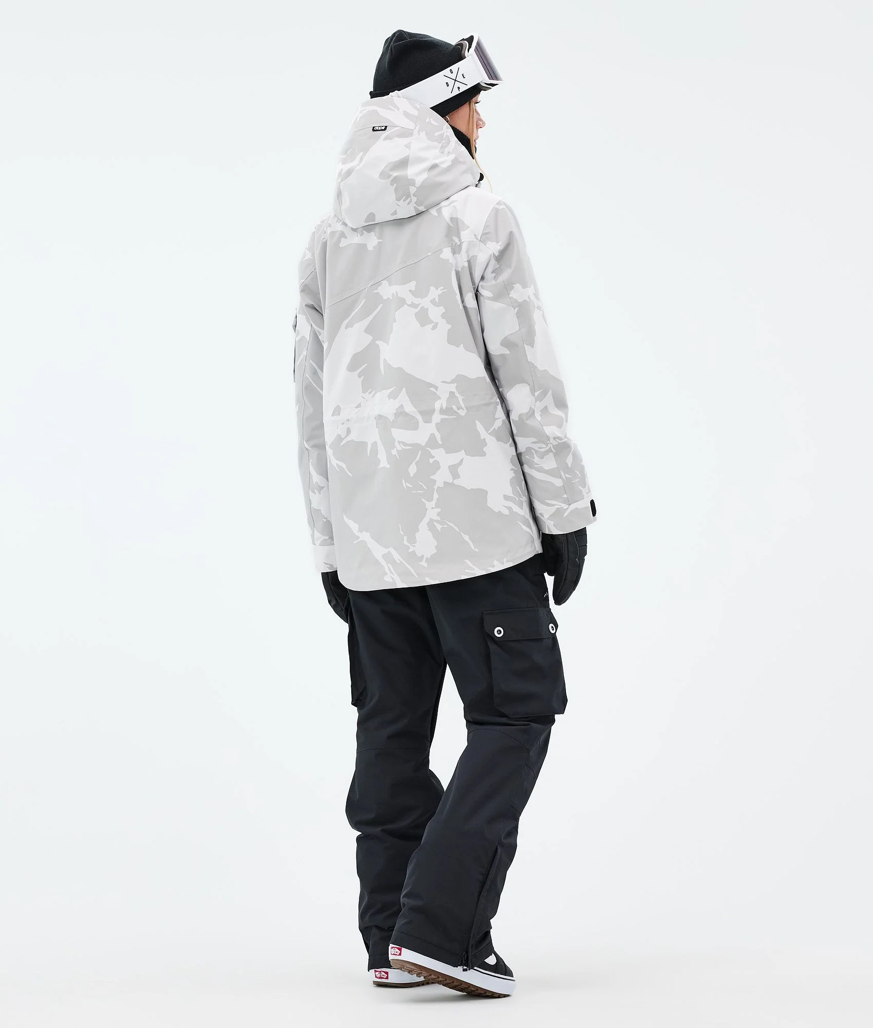 Snowboard Jacket Women Grey Camo