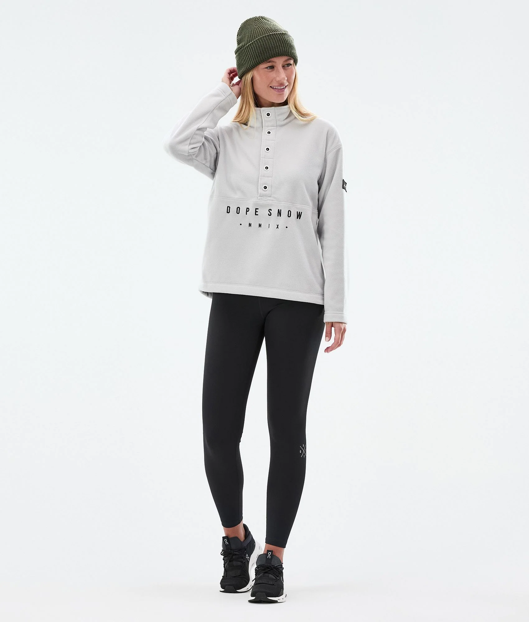 Fleece Sweater Women Light Grey