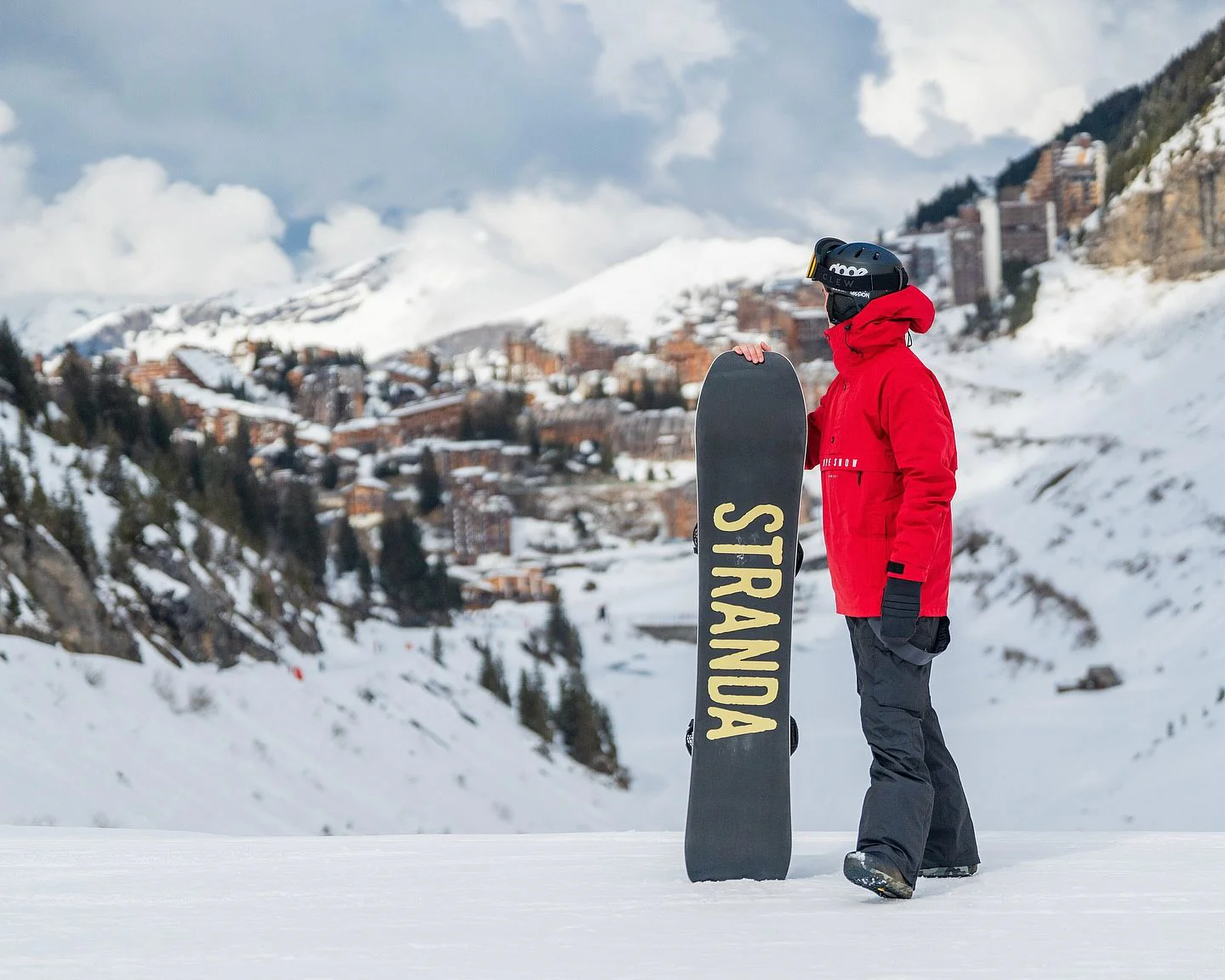 Snowboard Jacket Men Deep Red