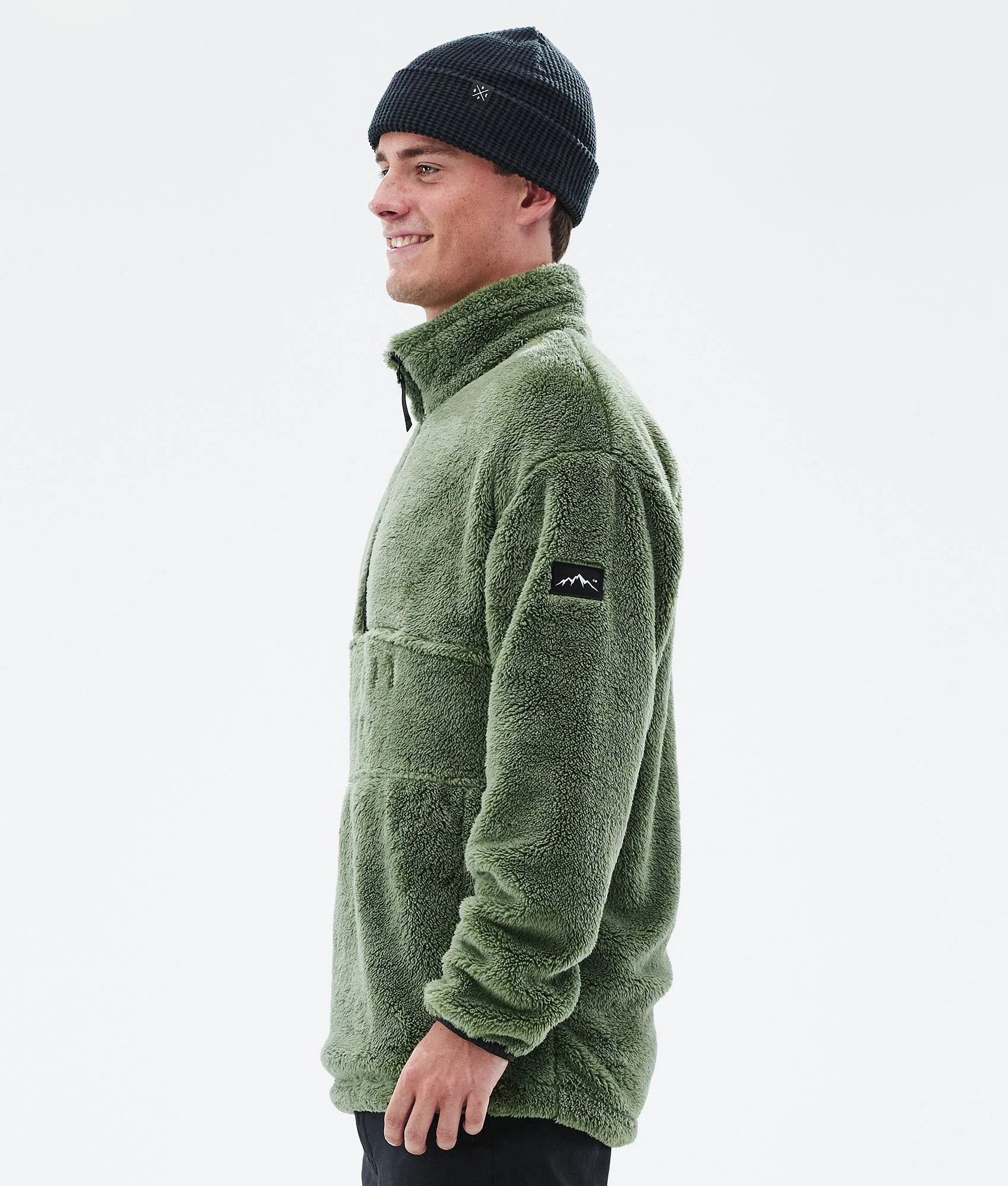 Fleece Sweater Men Moss Green
