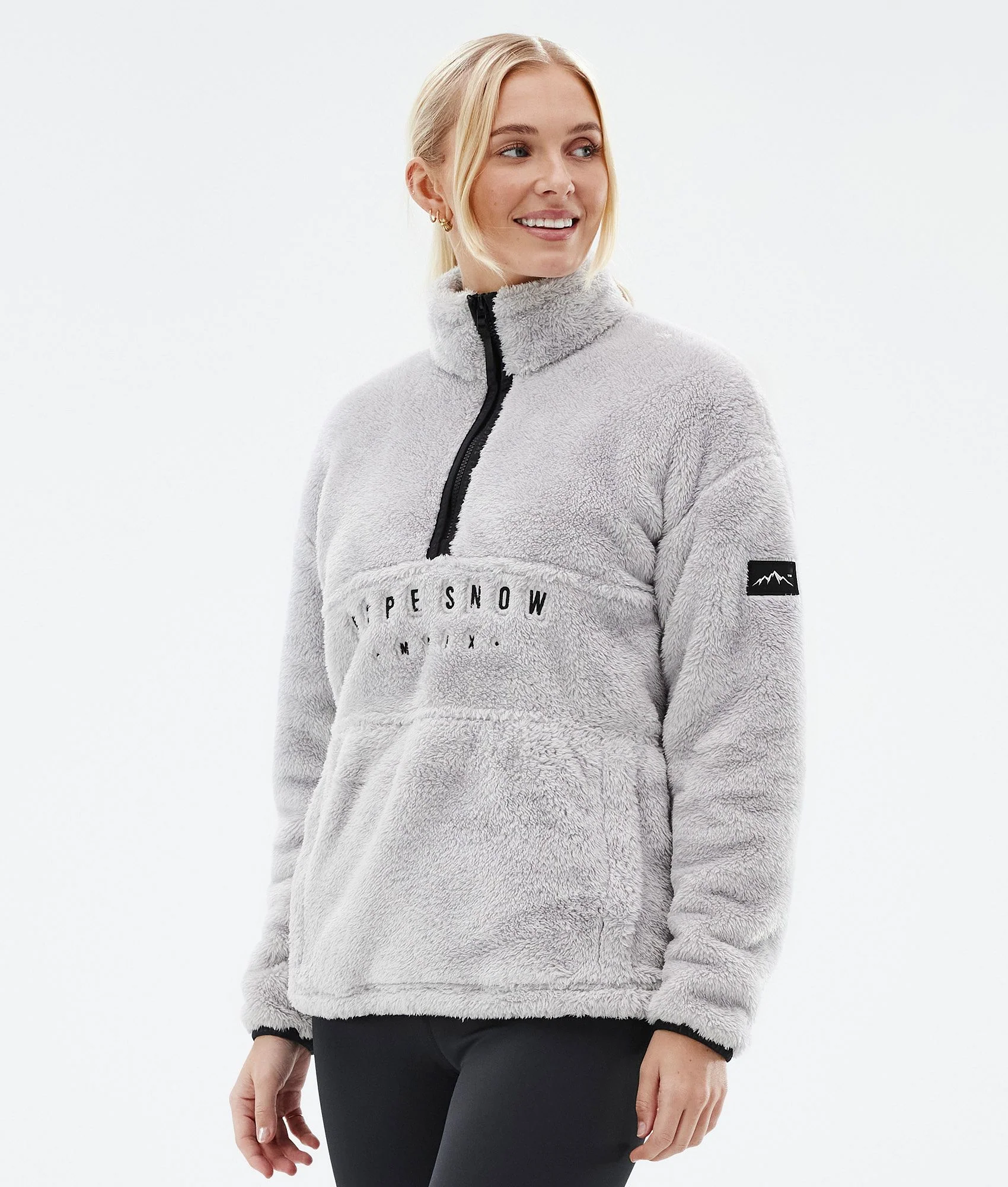 Fleece Sweater Women Light Grey