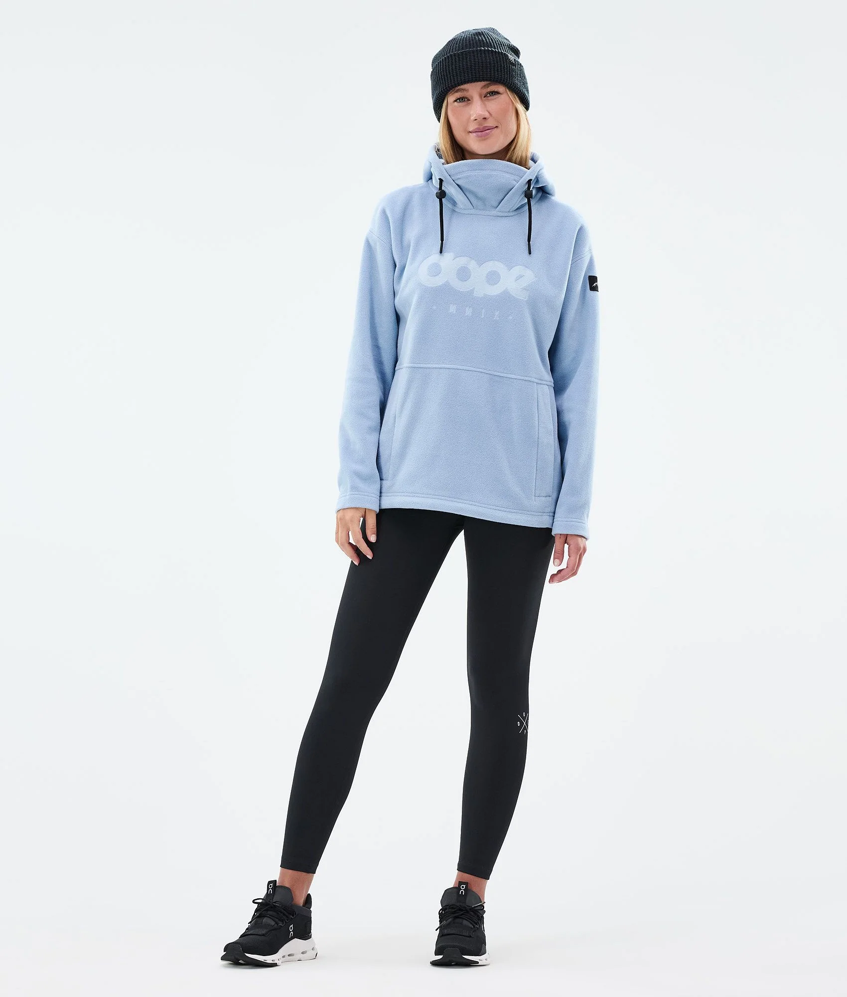 Fleece Hoodie Women Light Blue