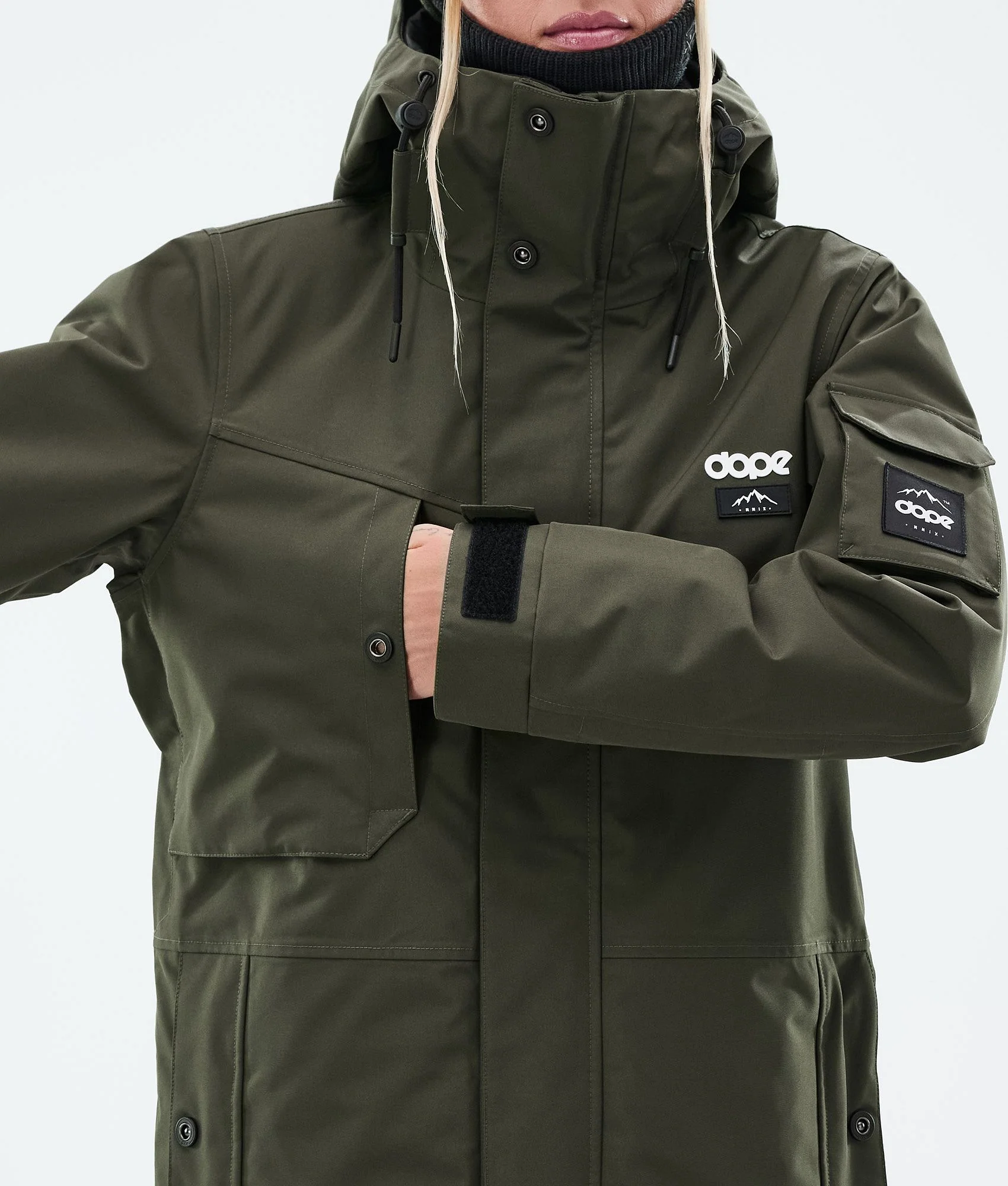 Snowboard Jacket Women Olive Green