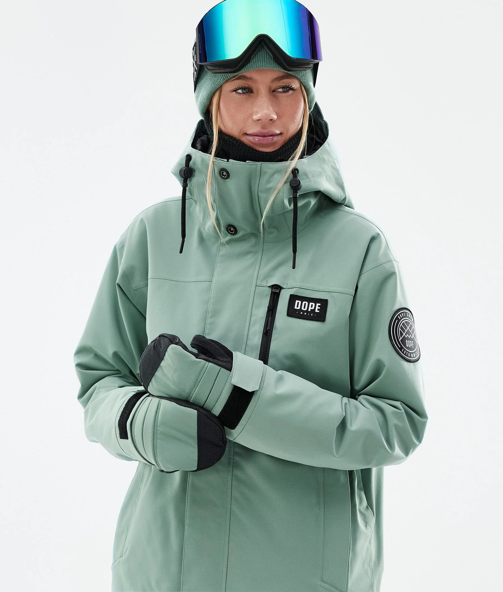 Snowboard Jacket Women Faded Green