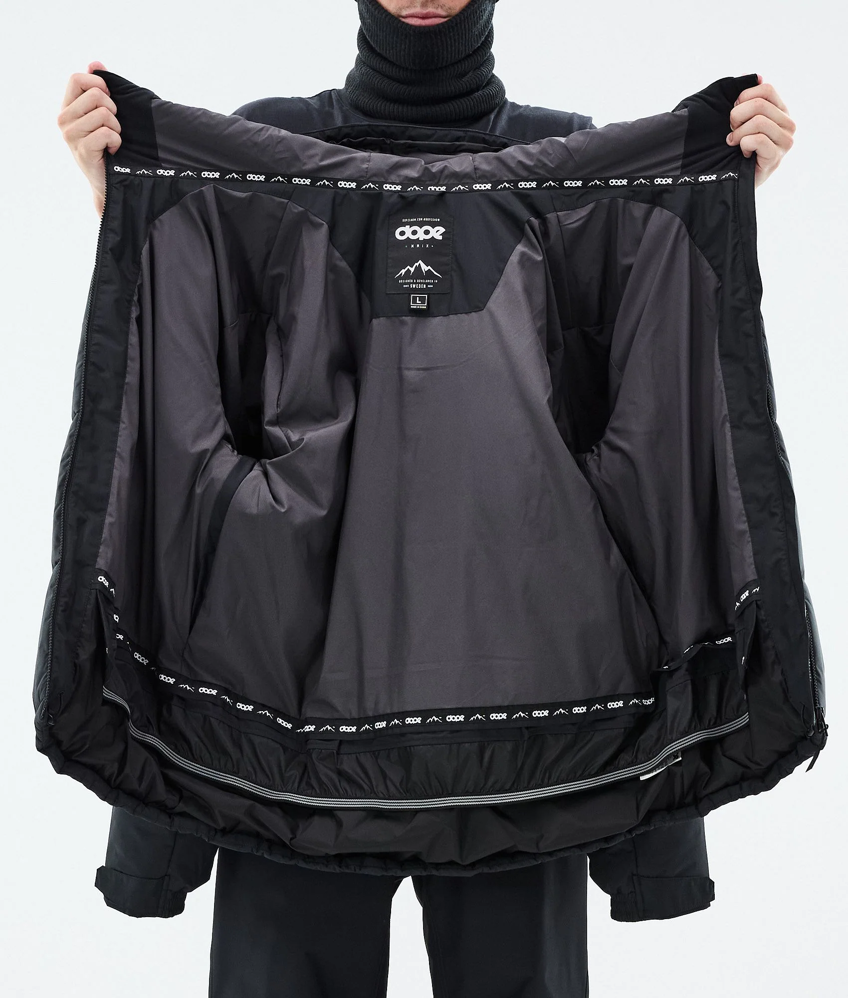 Snowboard Jacket Men Black