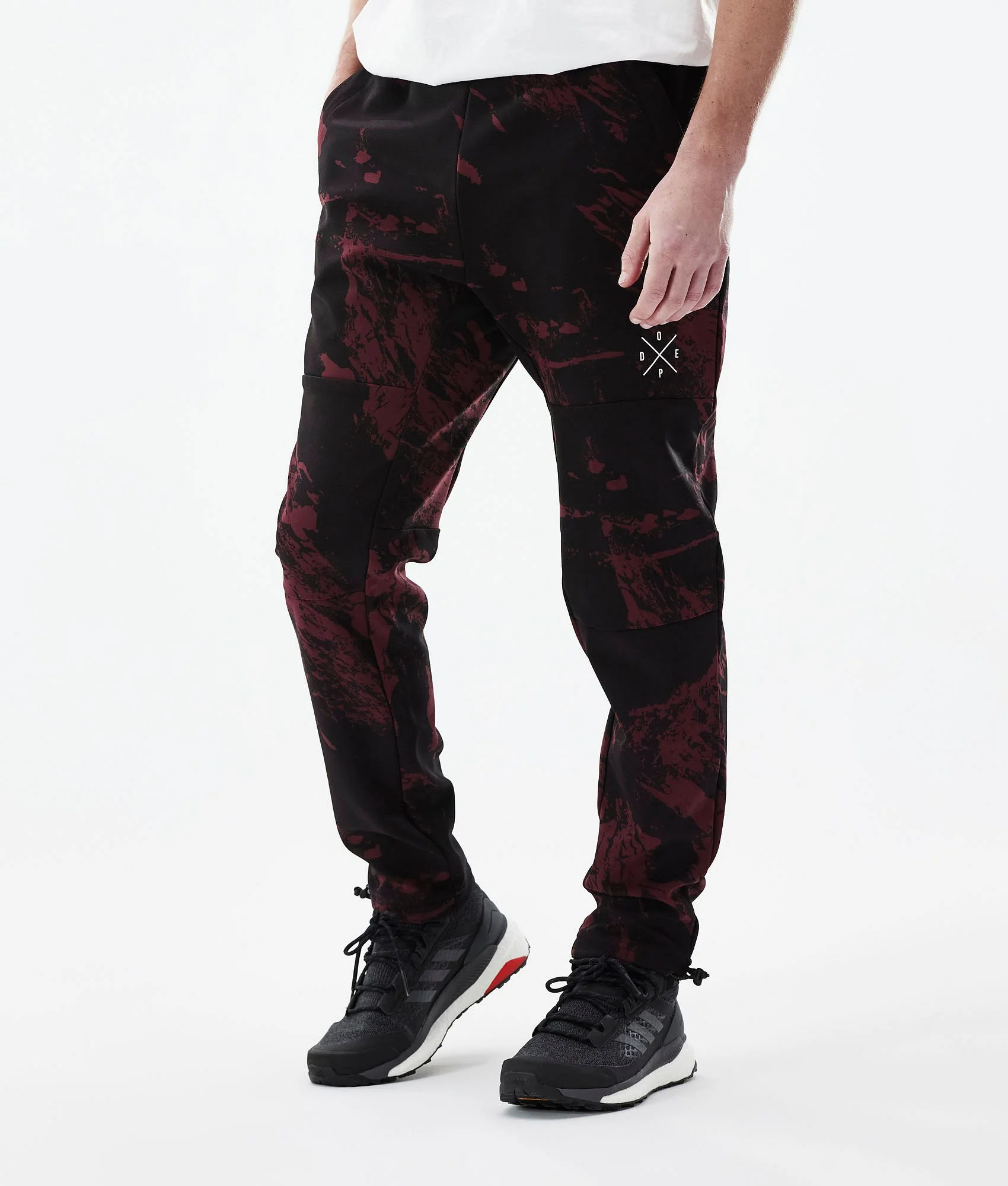 Outdoor Pants Men Paint Burgundy