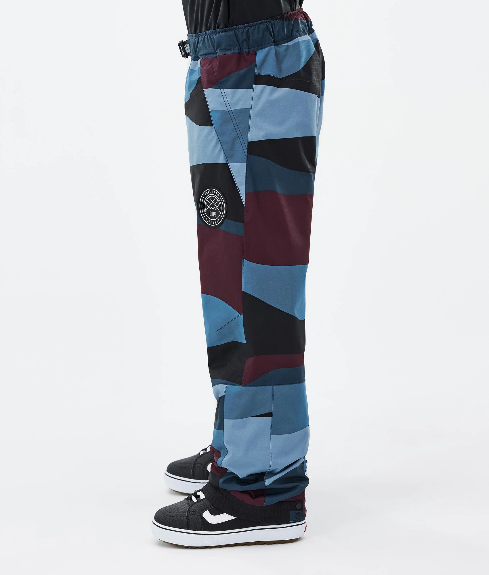 Snowboard Pants Men Shards Burgundy Blue