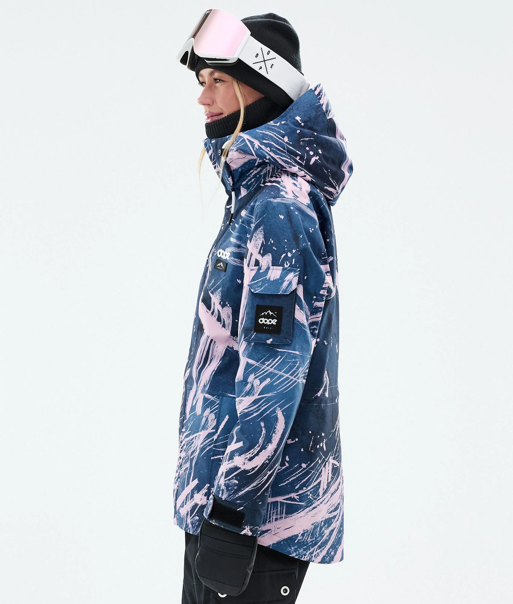 Snowboard Jacket Women Carvings Pink