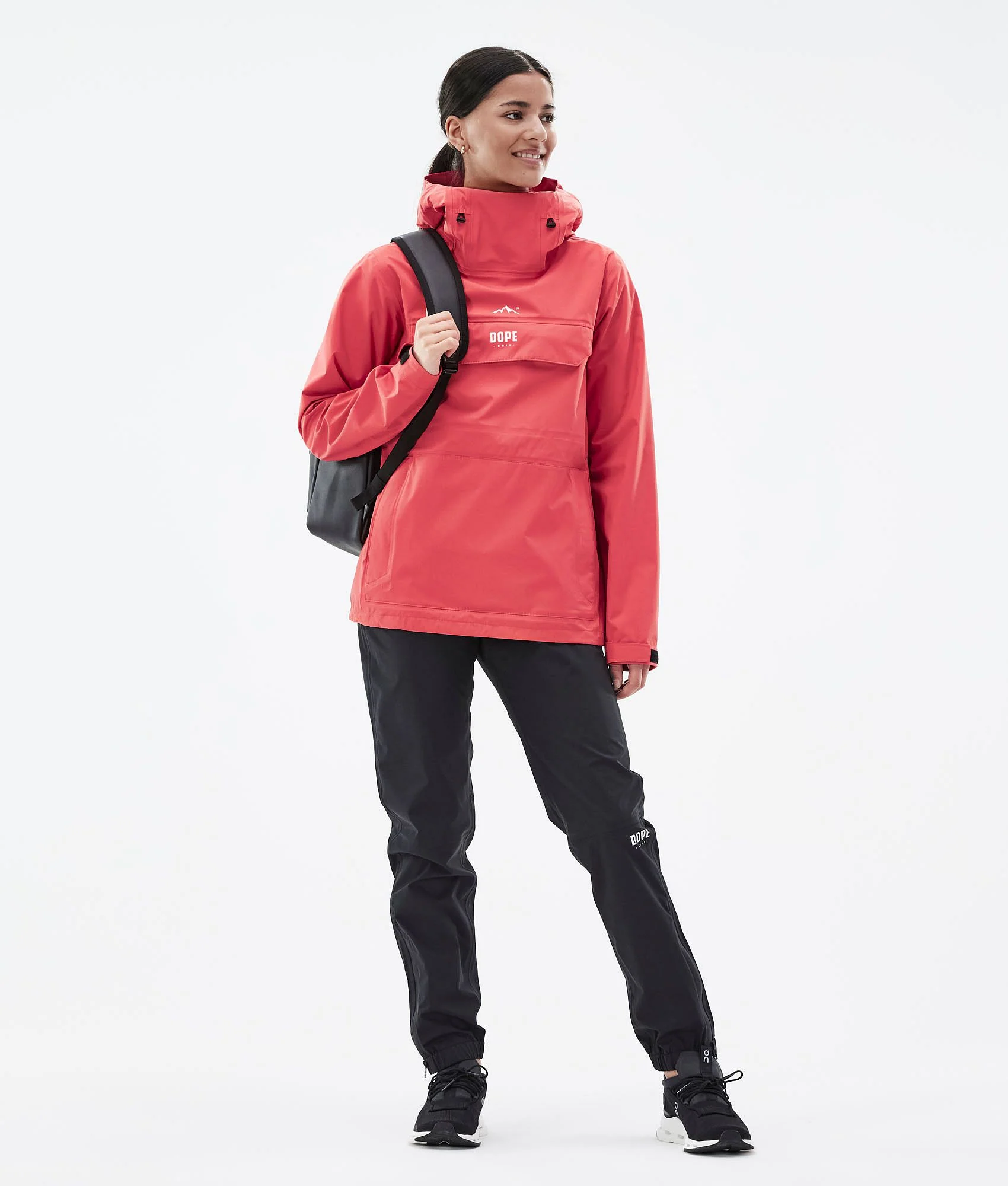 Rain Jacket Women Coral