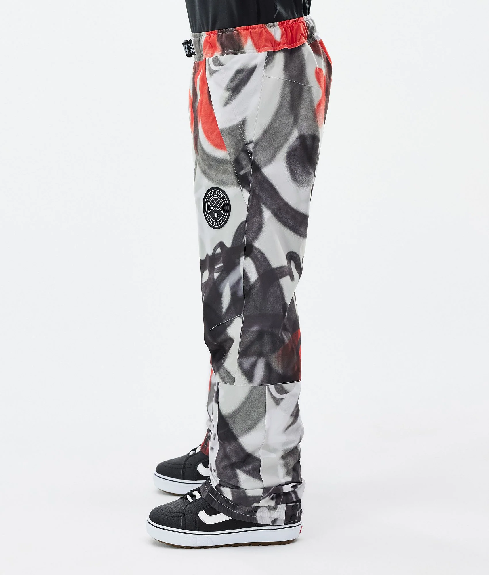 Snowboard Pants Men Spray Black Red