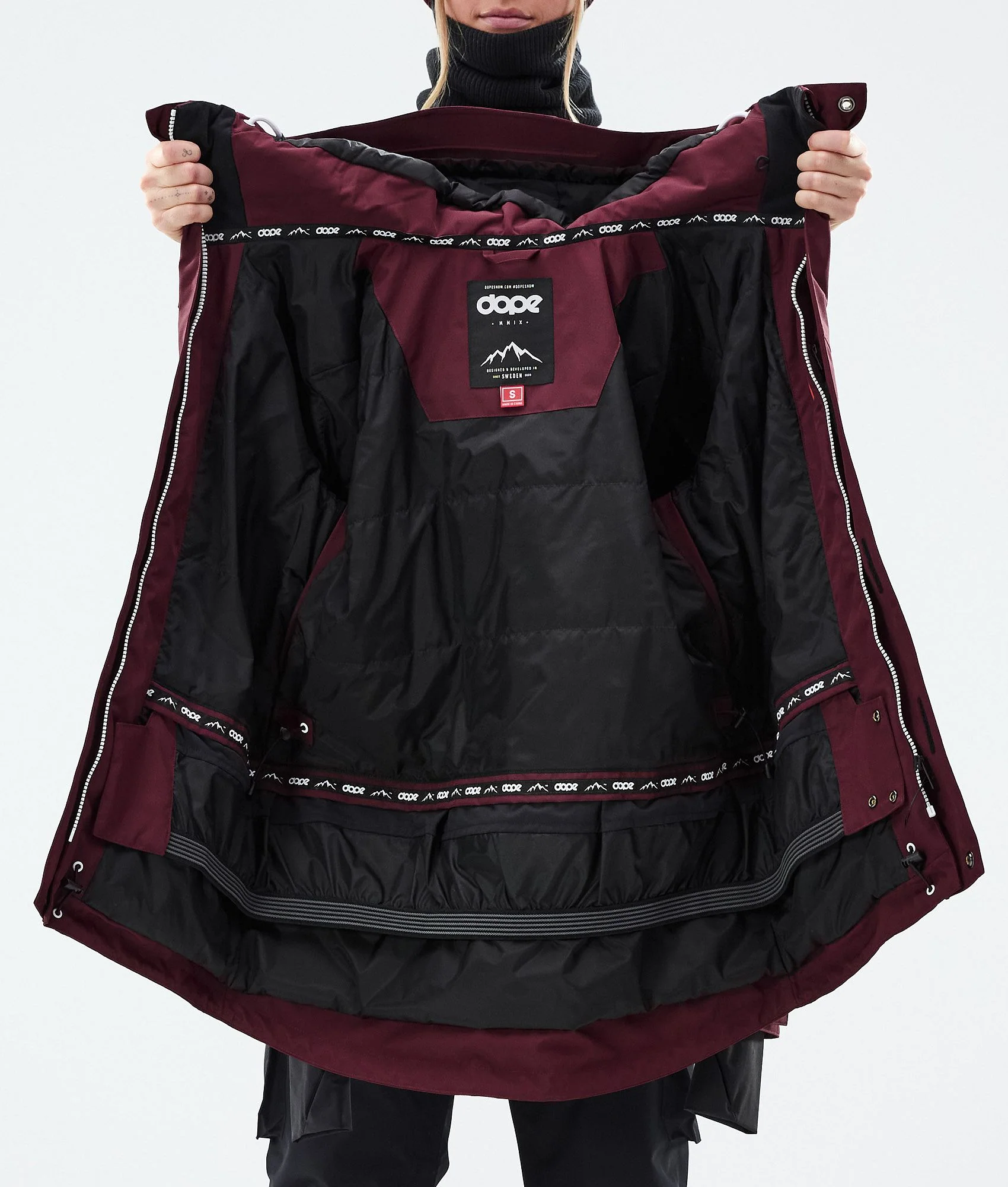 Snowboard Jacket Women Burgundy