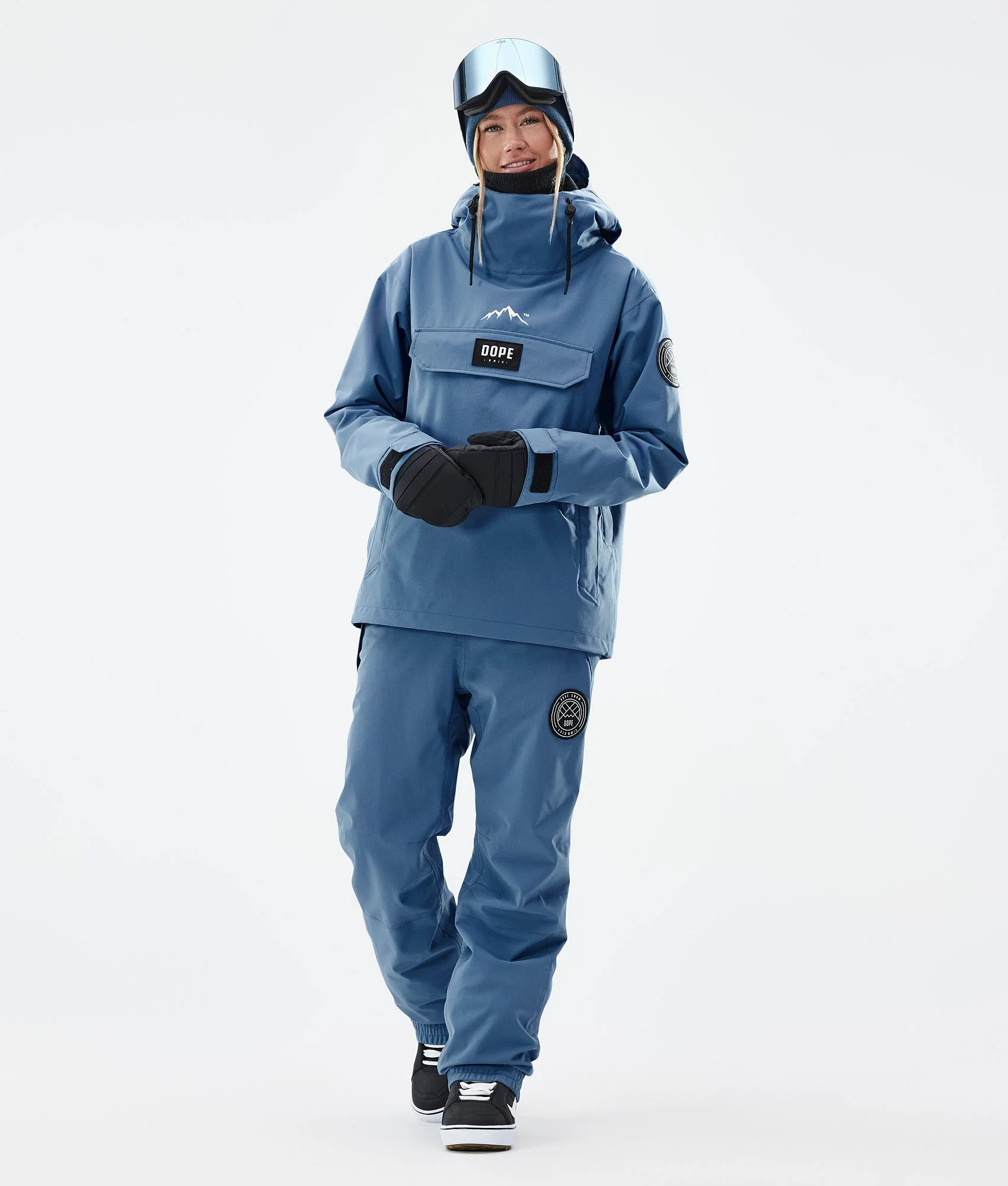 Snowboard Pants Women Blue Steel
