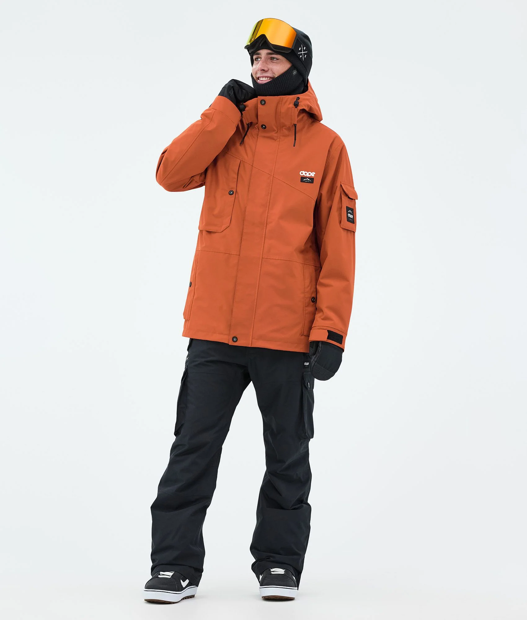 Snowboard Jacket Men Burned Orange