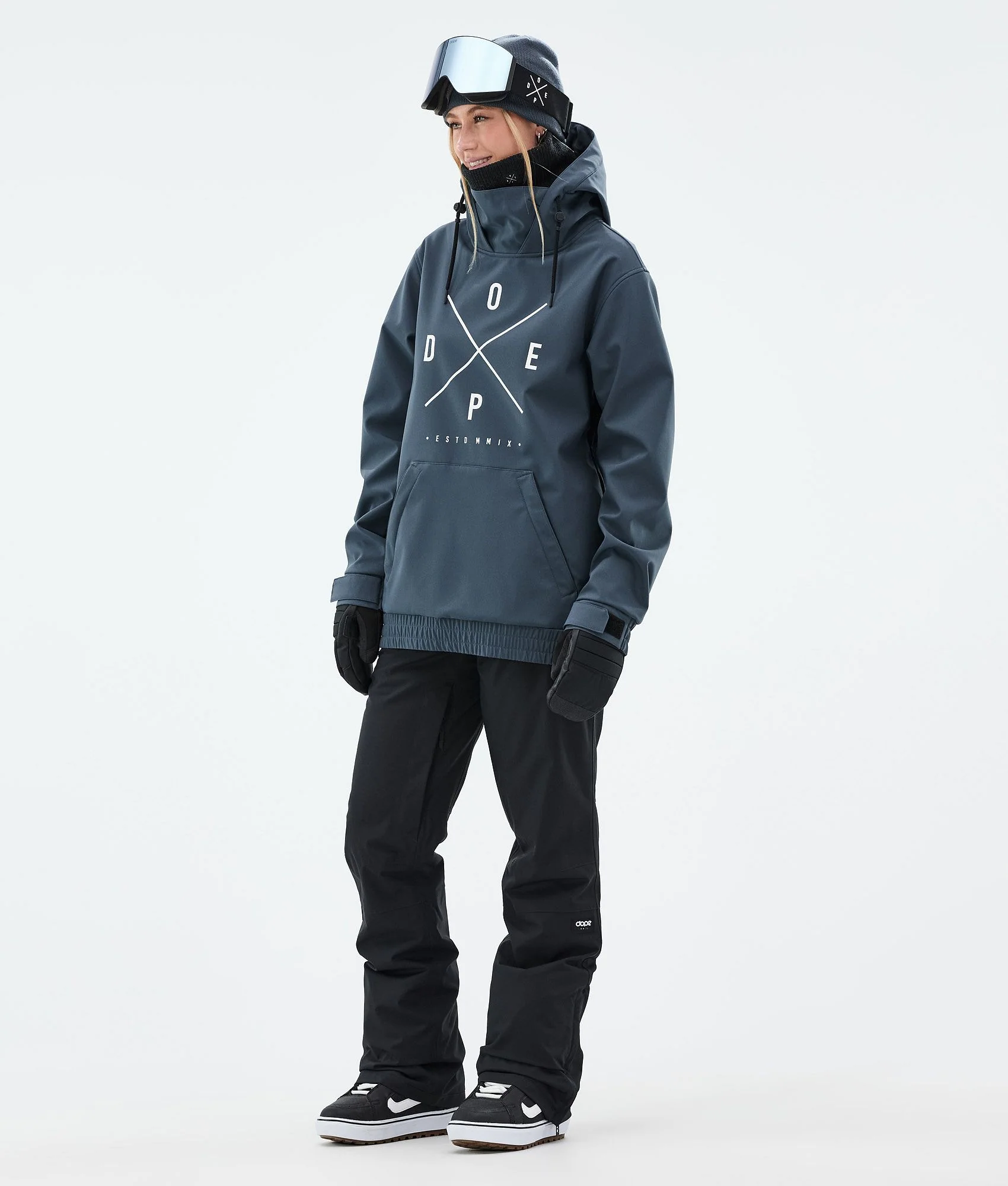 Snowboard Jacket Women 2X-Up Metal Blue