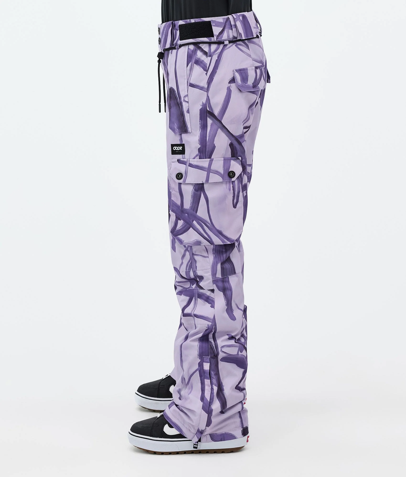 Snowboard Pants Women Scribble Purple