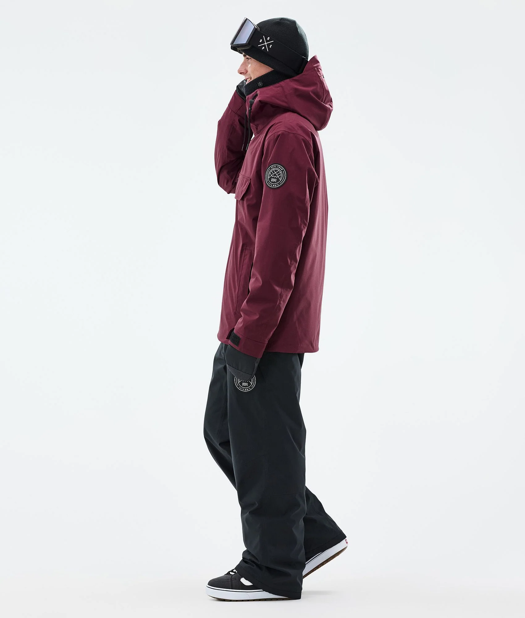 Snowboard Jacket Men Burgundy
