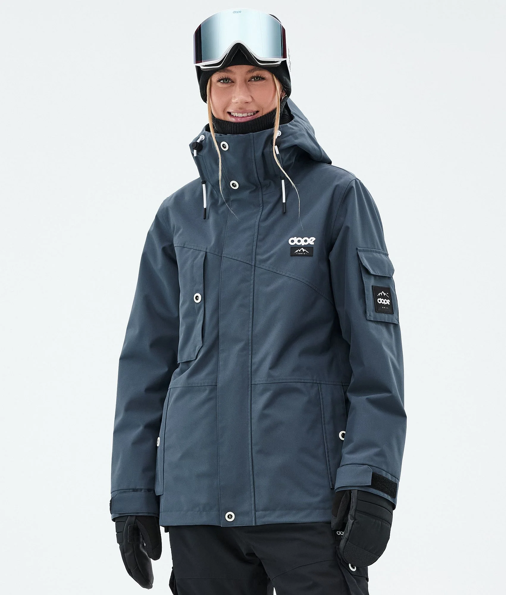 Snowboard Jacket Women Metal Blue