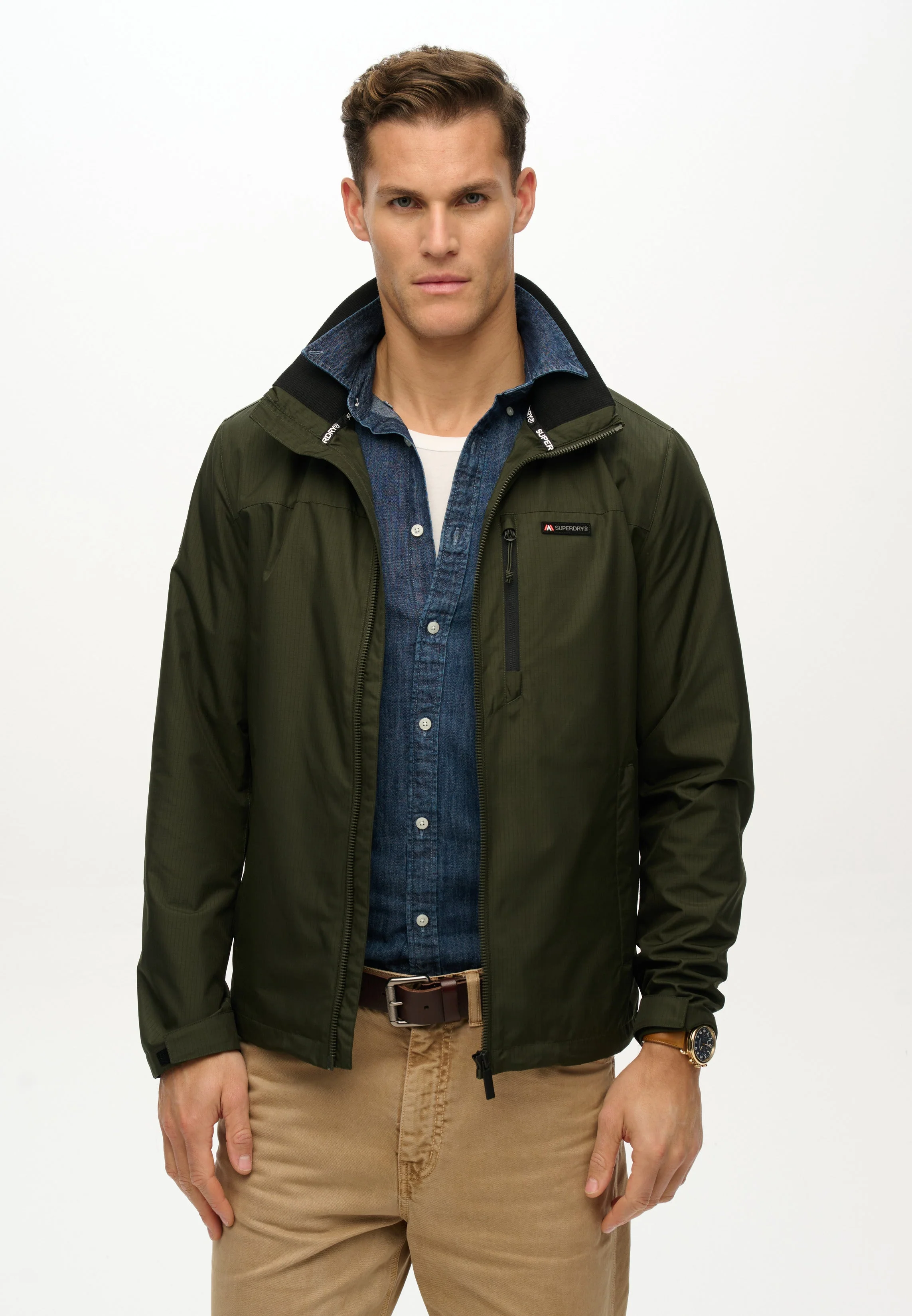 Non Hood Logo Windbreaker Jacket