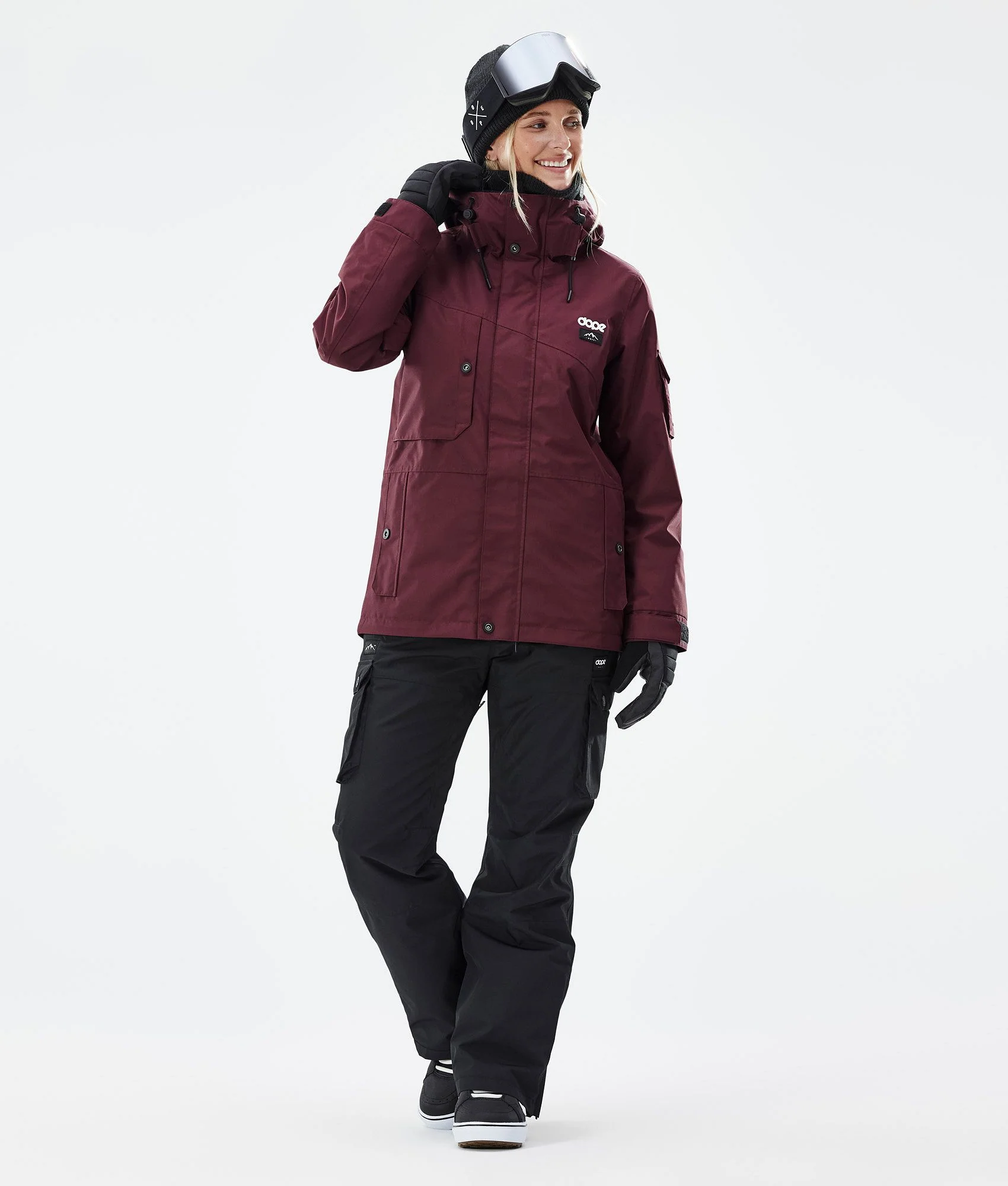 Snowboard Jacket Women Don Burgundy