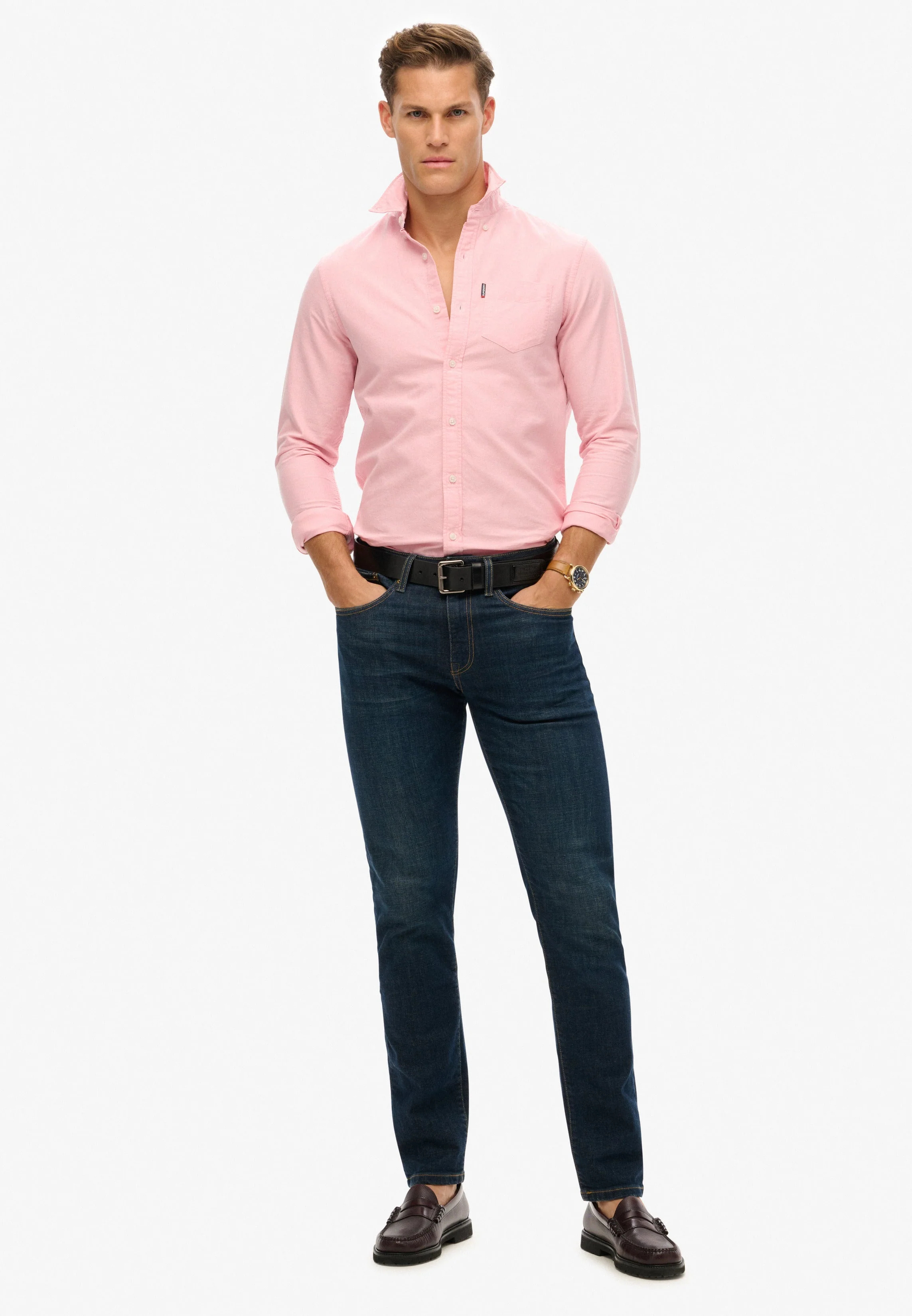 Essentials Long Sleeve Oxford Shirt