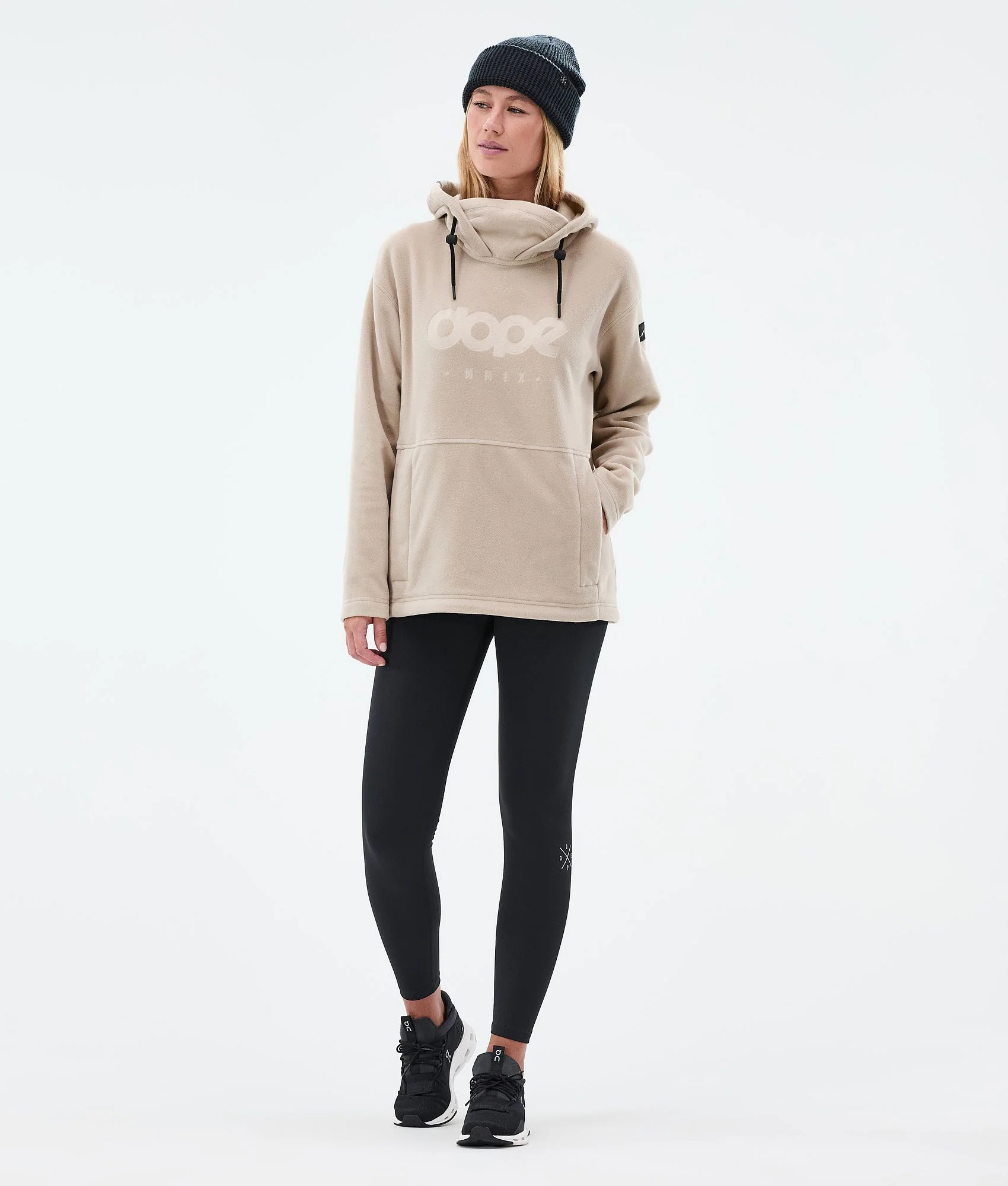 Fleece Hoodie Women Sand